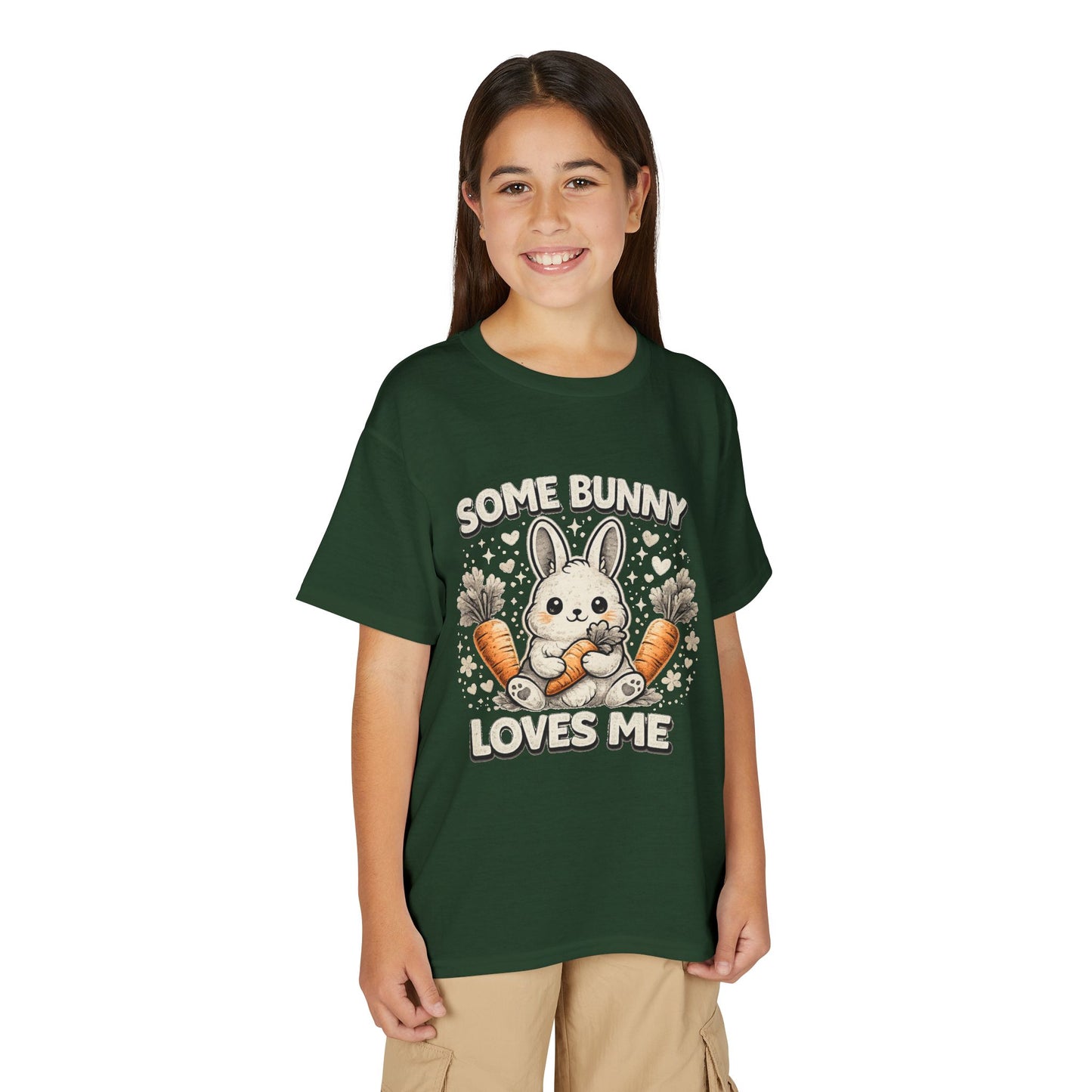 Youth T-Shirt — "Some Bunny Loves Me" Cute Easter Bunny Kids Tee