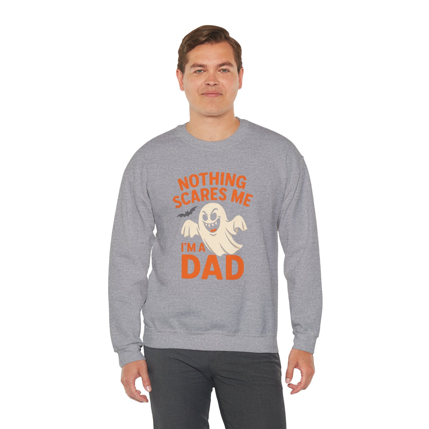 Halloween Dad Sweatshirt | Unisex Crewneck | Funny Ghost Design | Perfect for Halloween | Gift for Dads | Casual Fall Apparel