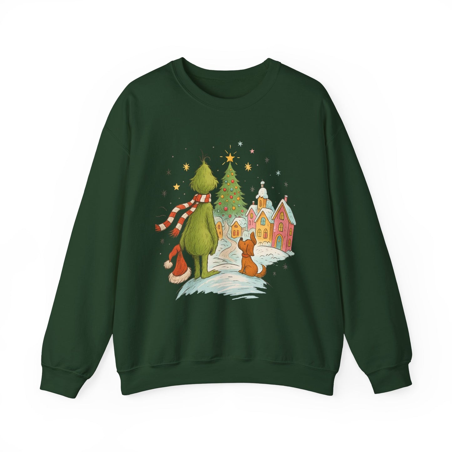 Retro Grinchy Christmas Sweatshirt – Vintage Grinch Holiday Crewneck