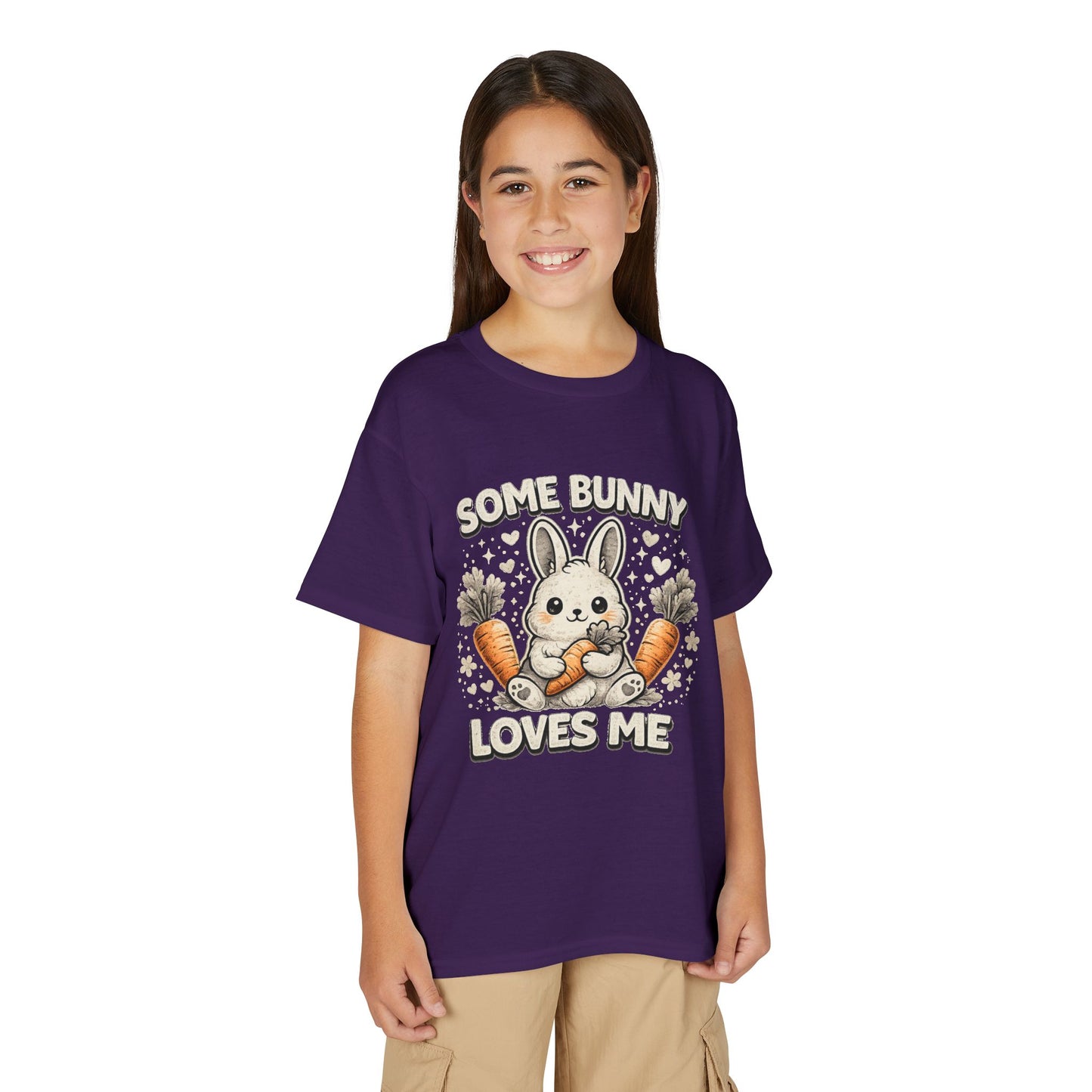 Youth T-Shirt — "Some Bunny Loves Me" Cute Easter Bunny Kids Tee