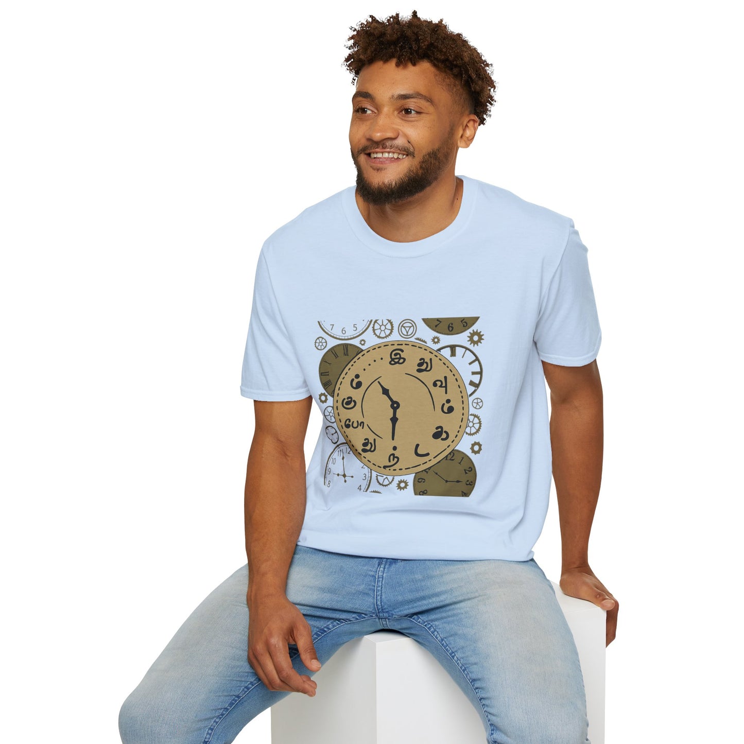 Tamil Motivational Clock T-Shirt | Idhuvum Kadandhu Pogum Tee | Vintage Unisex Graphic Tee for Positive Quotes, Daily Wear & Gifts
