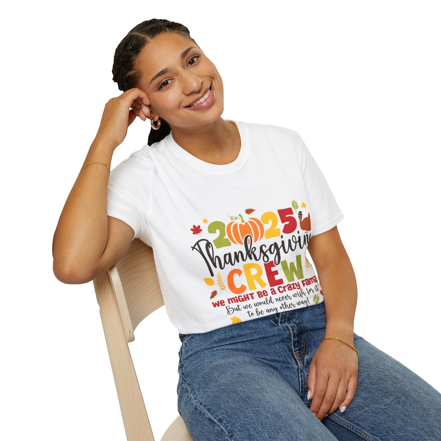 Thanksgiving 2025 Shirt | Family Thanksgiving Crew Tee | Funny Holiday Matching Outfit | Fall Pumpkin Turkey T-Shirt