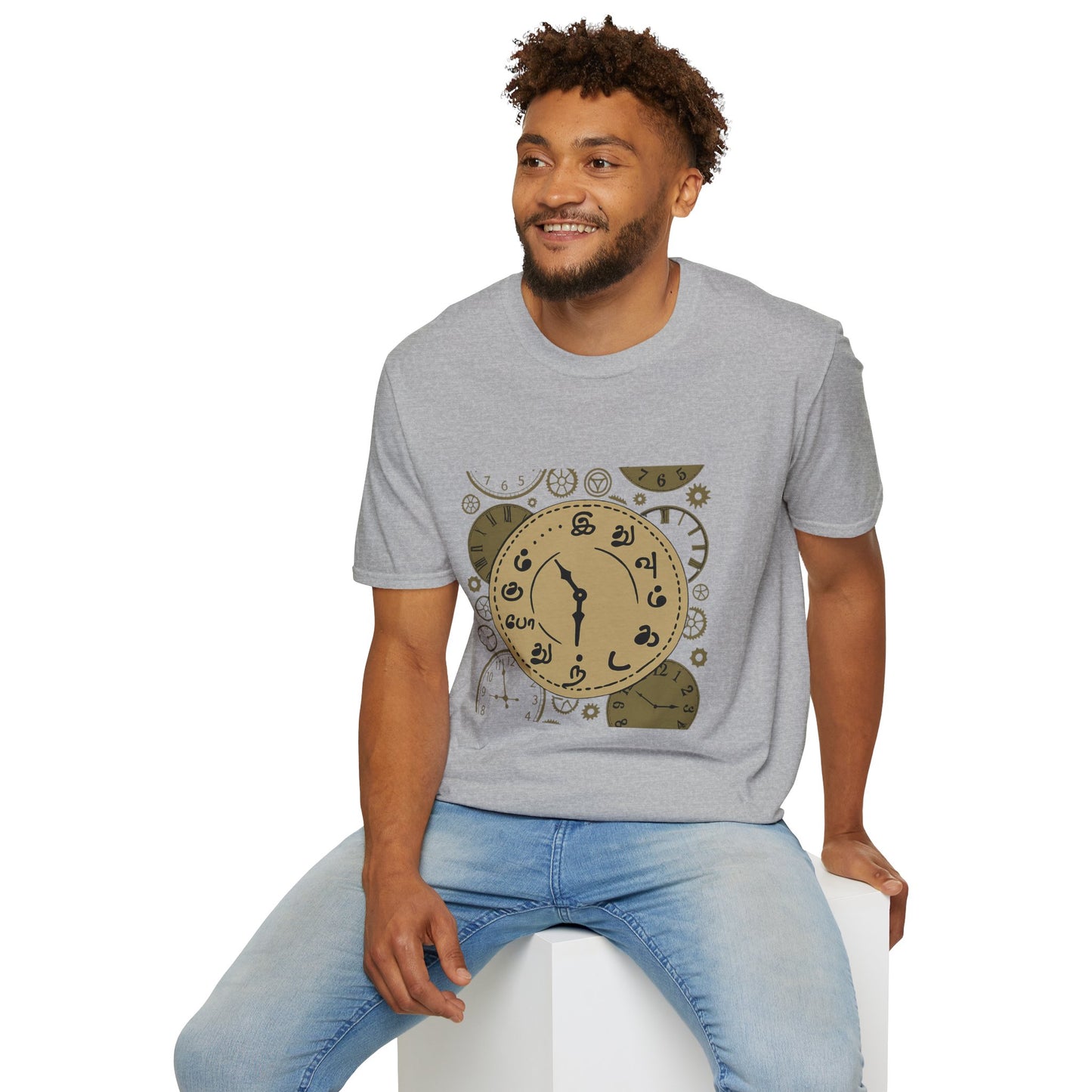 Tamil Motivational Clock T-Shirt | Idhuvum Kadandhu Pogum Tee | Vintage Unisex Graphic Tee for Positive Quotes, Daily Wear & Gifts