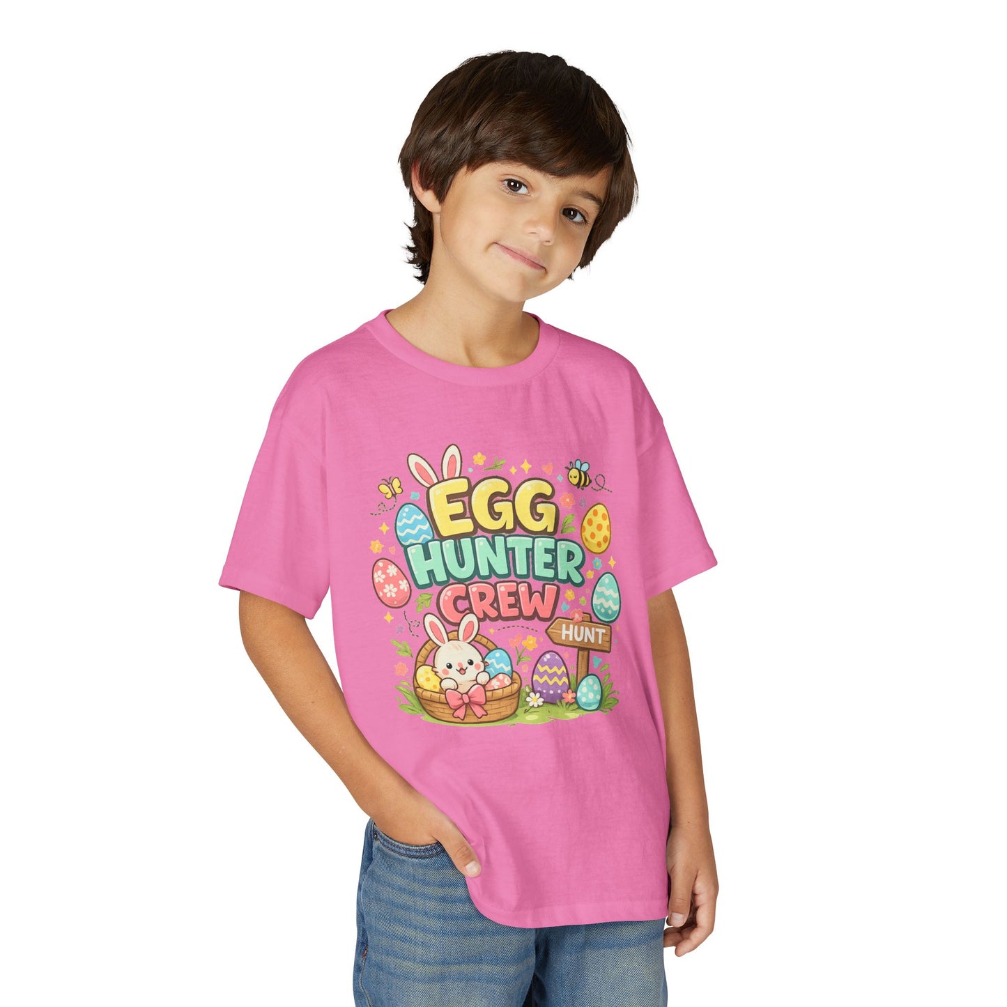 Egg Hunter Crew Youth T-Shirt — Kids Easter Bunny & Egg Hunt Tee