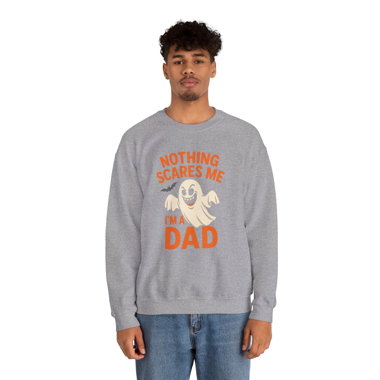 Halloween Dad Sweatshirt | Unisex Crewneck | Funny Ghost Design | Perfect for Halloween | Gift for Dads | Casual Fall Apparel
