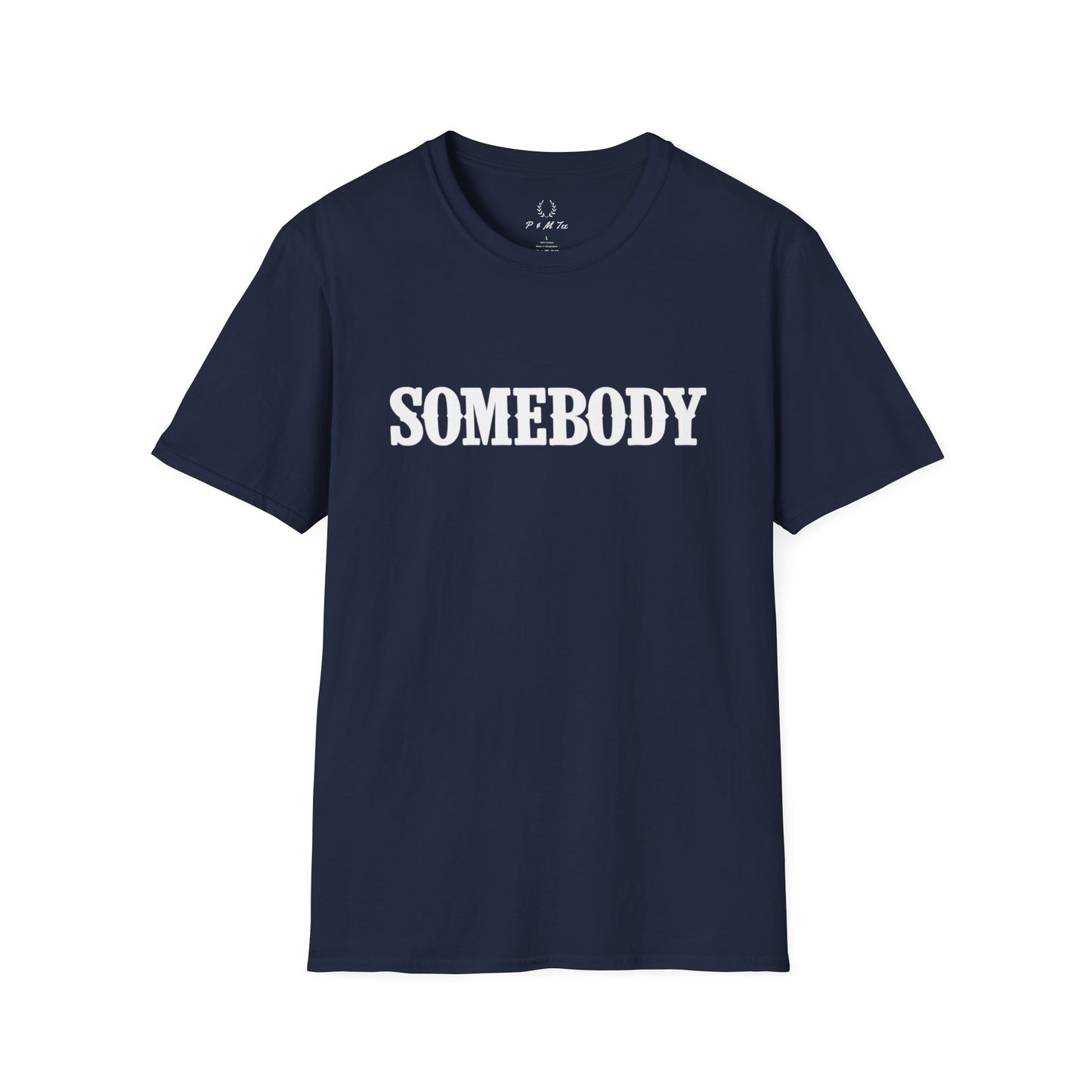 Somebody Graphic T-Shirt | Retro Serif Text Tee