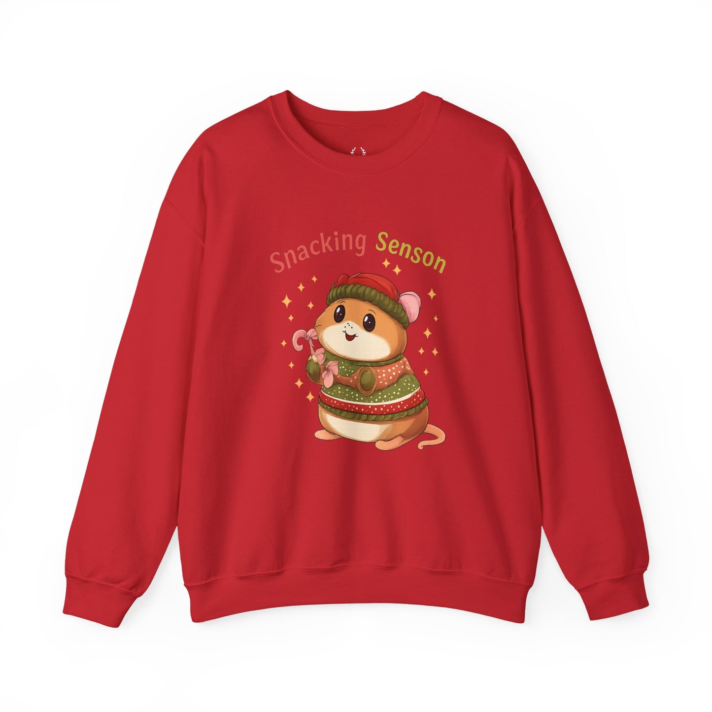 Snacking Season Hamster Christmas Sweatshirt Cute Holiday