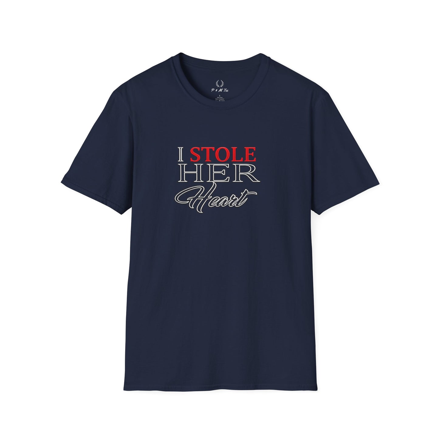 I Stole Her Heart T-Shirt — Romantic Couples Valentine Tee