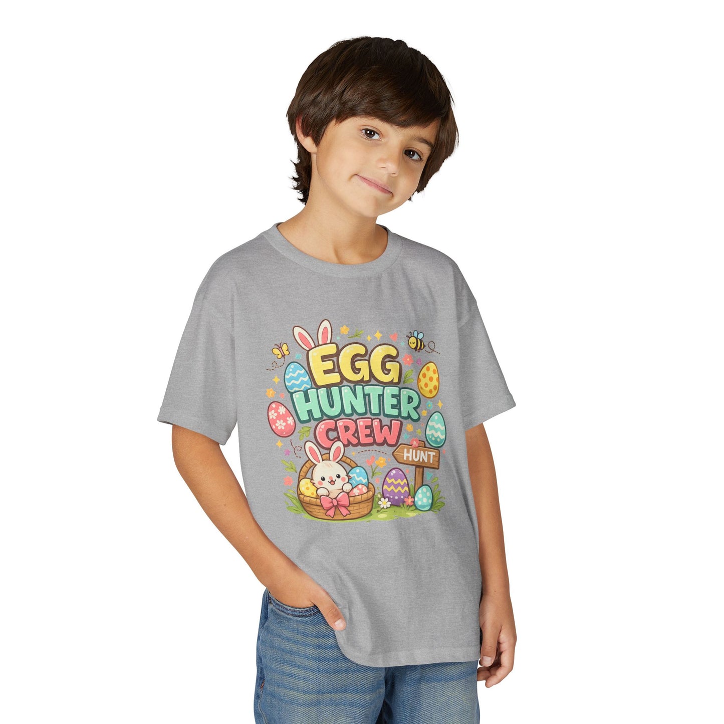 Egg Hunter Crew Youth T-Shirt — Kids Easter Bunny & Egg Hunt Tee