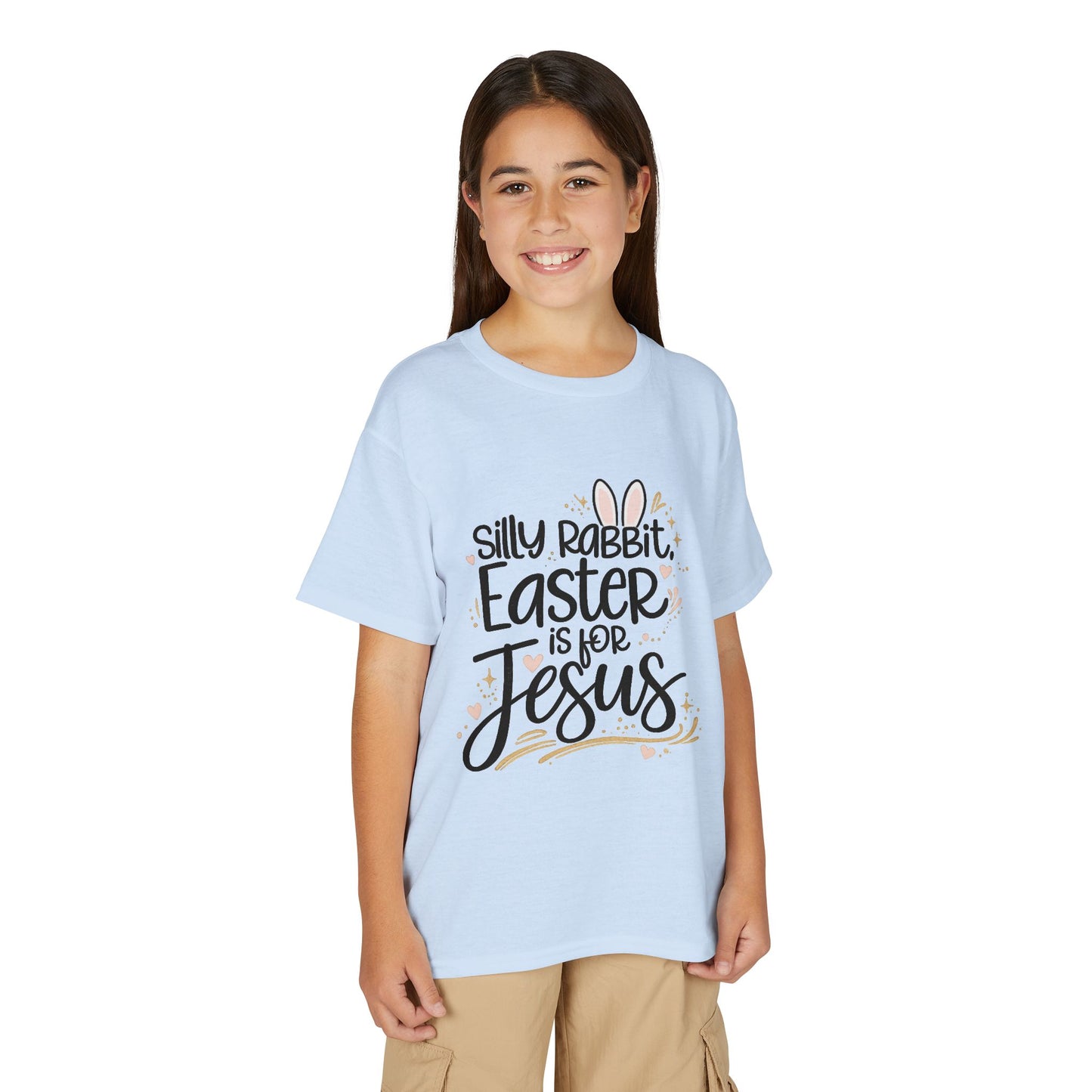 Youth Easter Jesus T-Shirt — "Silly Rabbit, Easter is for Jesus" Kids Tee