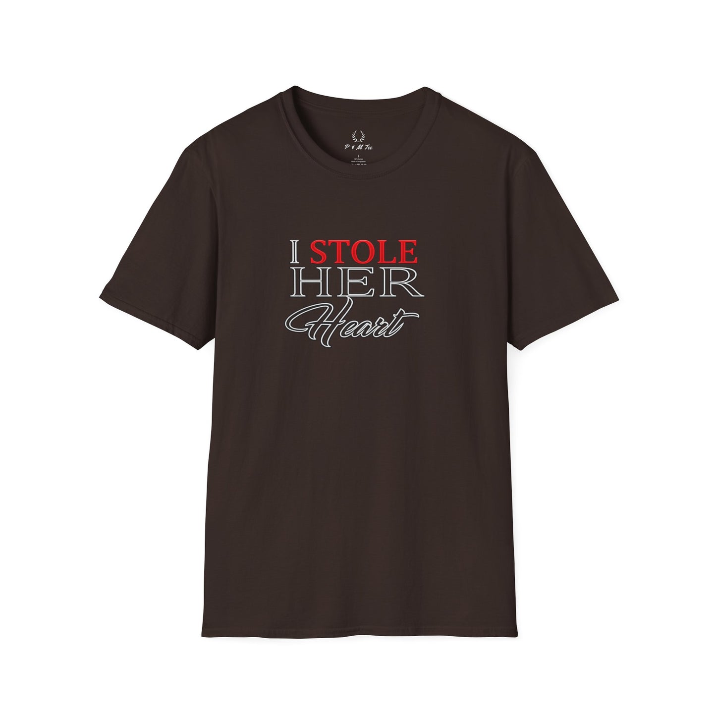 I Stole Her Heart T-Shirt — Romantic Couples Valentine Tee