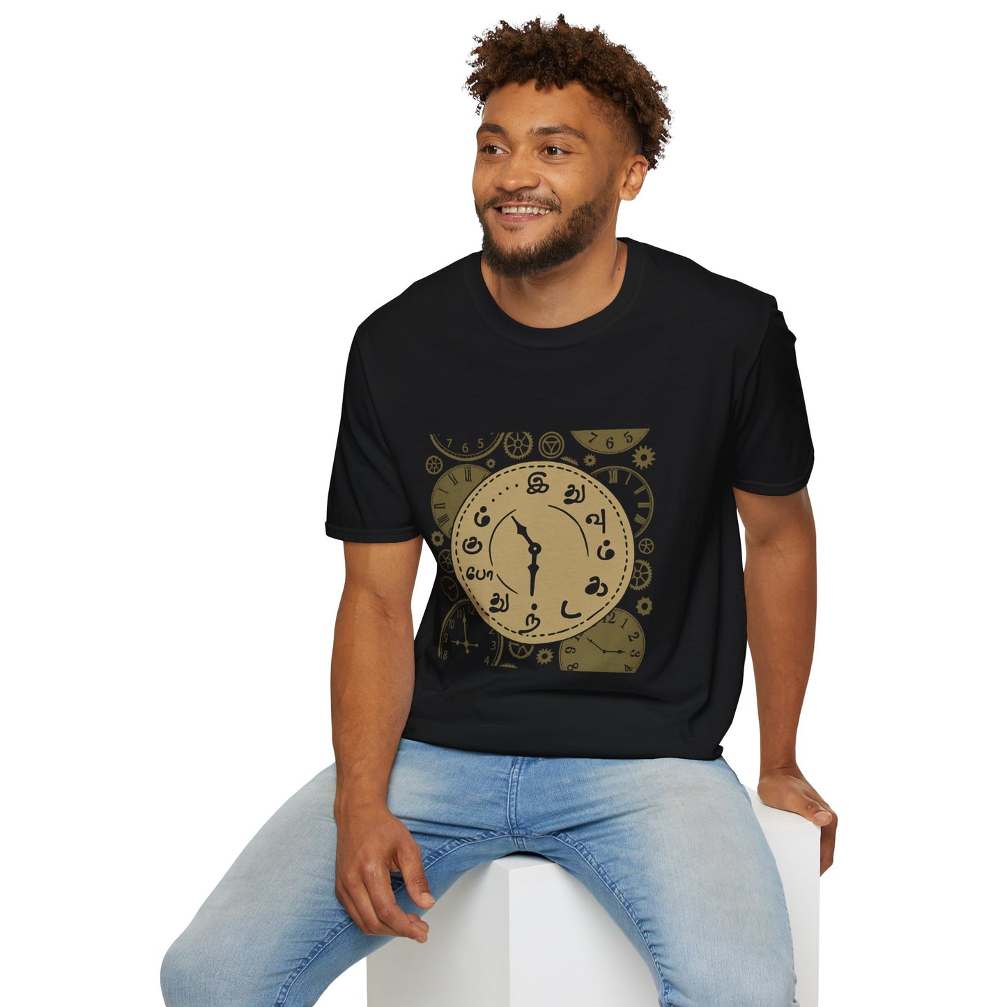 Tamil Motivational Clock T-Shirt | Idhuvum Kadandhu Pogum Tee | Vintage Unisex Graphic Tee for Positive Quotes, Daily Wear & Gifts