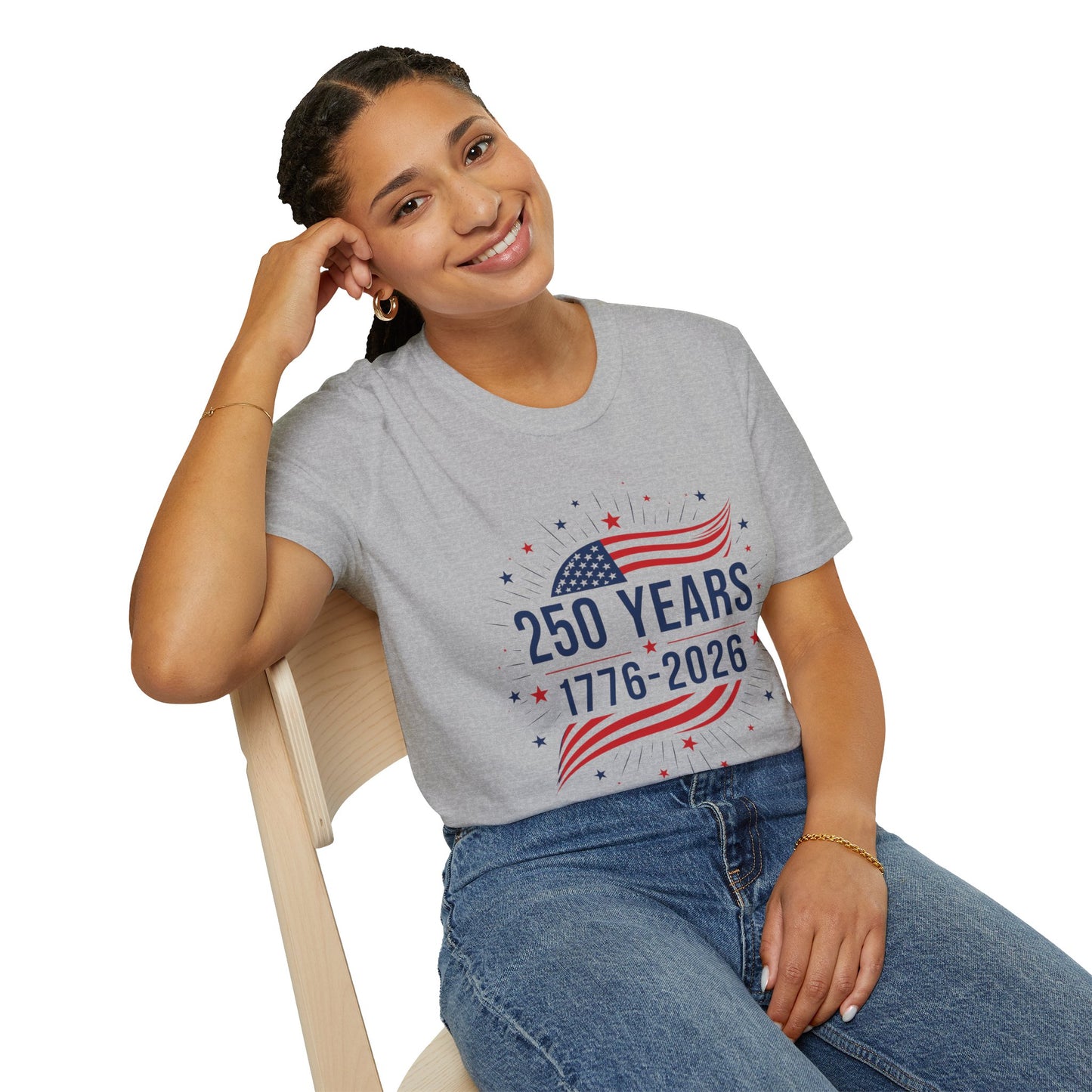 250 Years 1776–2026 T-Shirt | USA Bicentennial 250th Anniversary Patriotic Tee