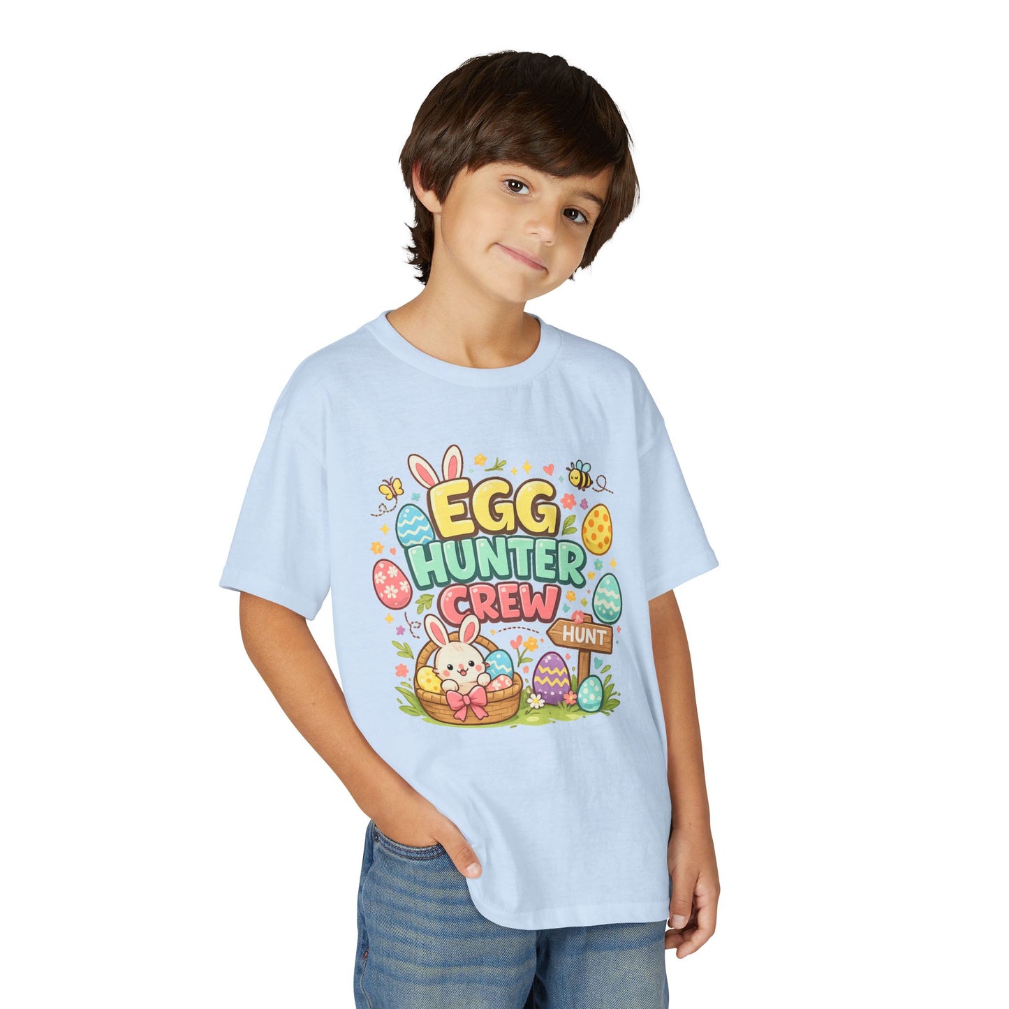 Egg Hunter Crew Youth T-Shirt — Kids Easter Bunny & Egg Hunt Tee