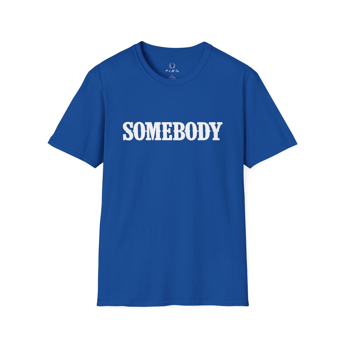 Somebody Graphic T-Shirt | Retro Serif Text Tee