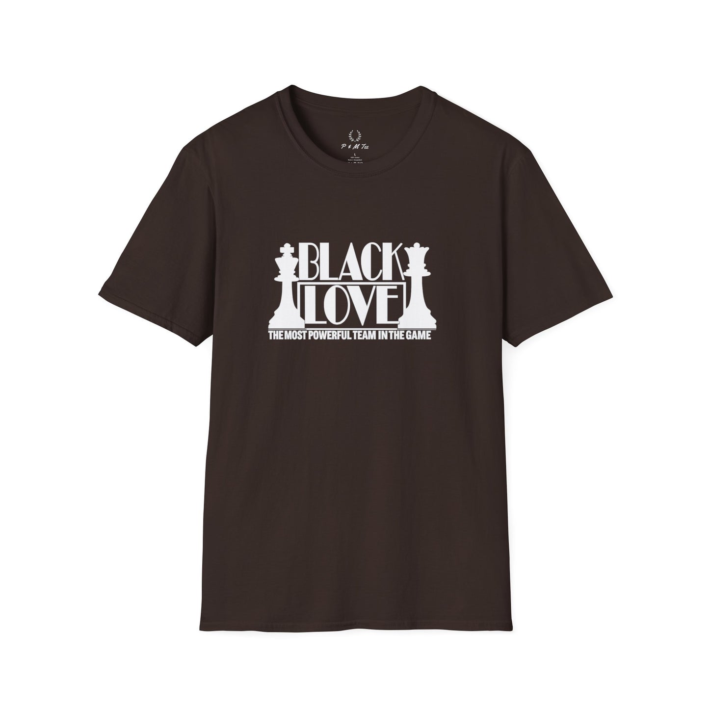 Black Love Chess Tee | "Black Love: A Most Powerful Team in the Game" Graphic T-Shirt