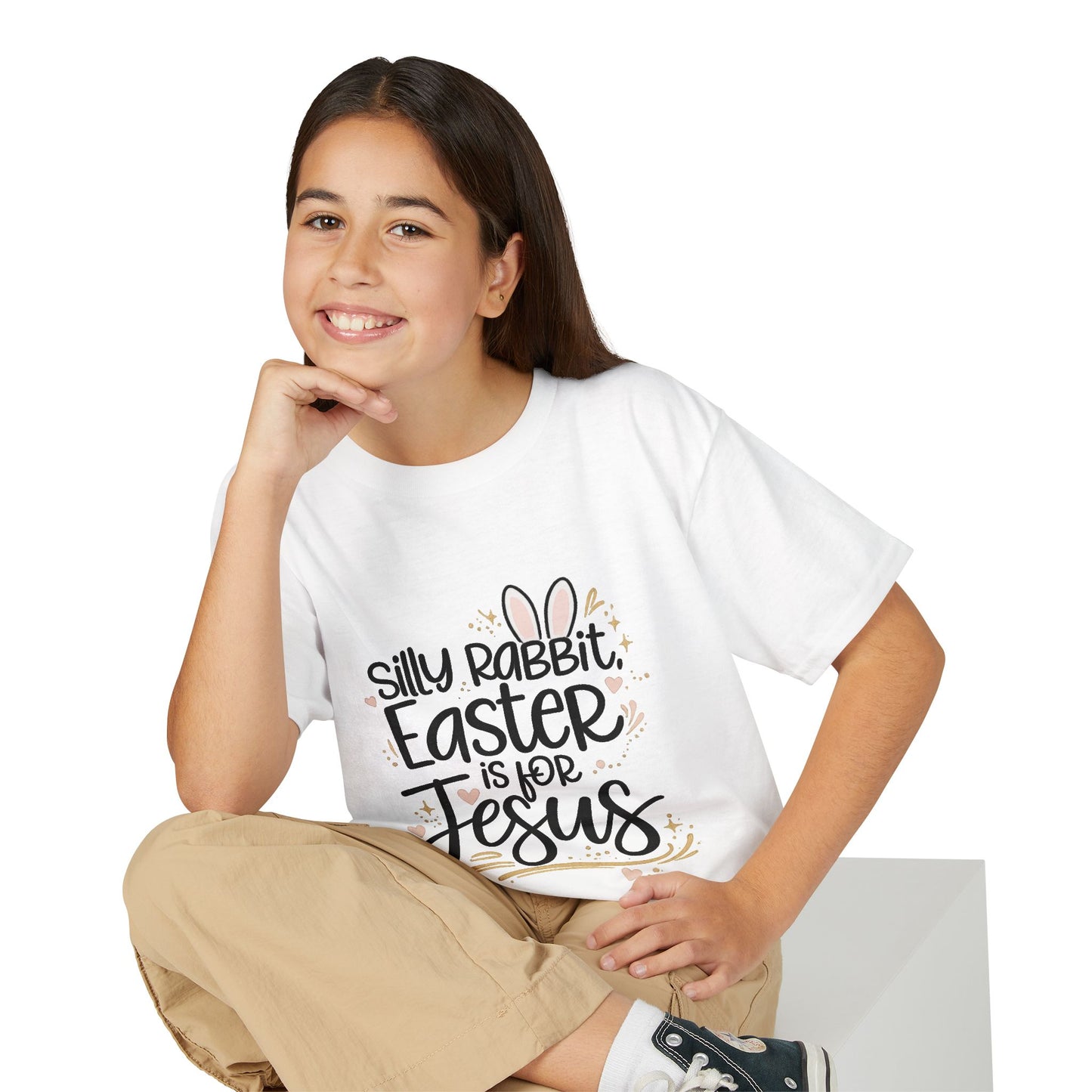 Youth Easter Jesus T-Shirt — "Silly Rabbit, Easter is for Jesus" Kids Tee