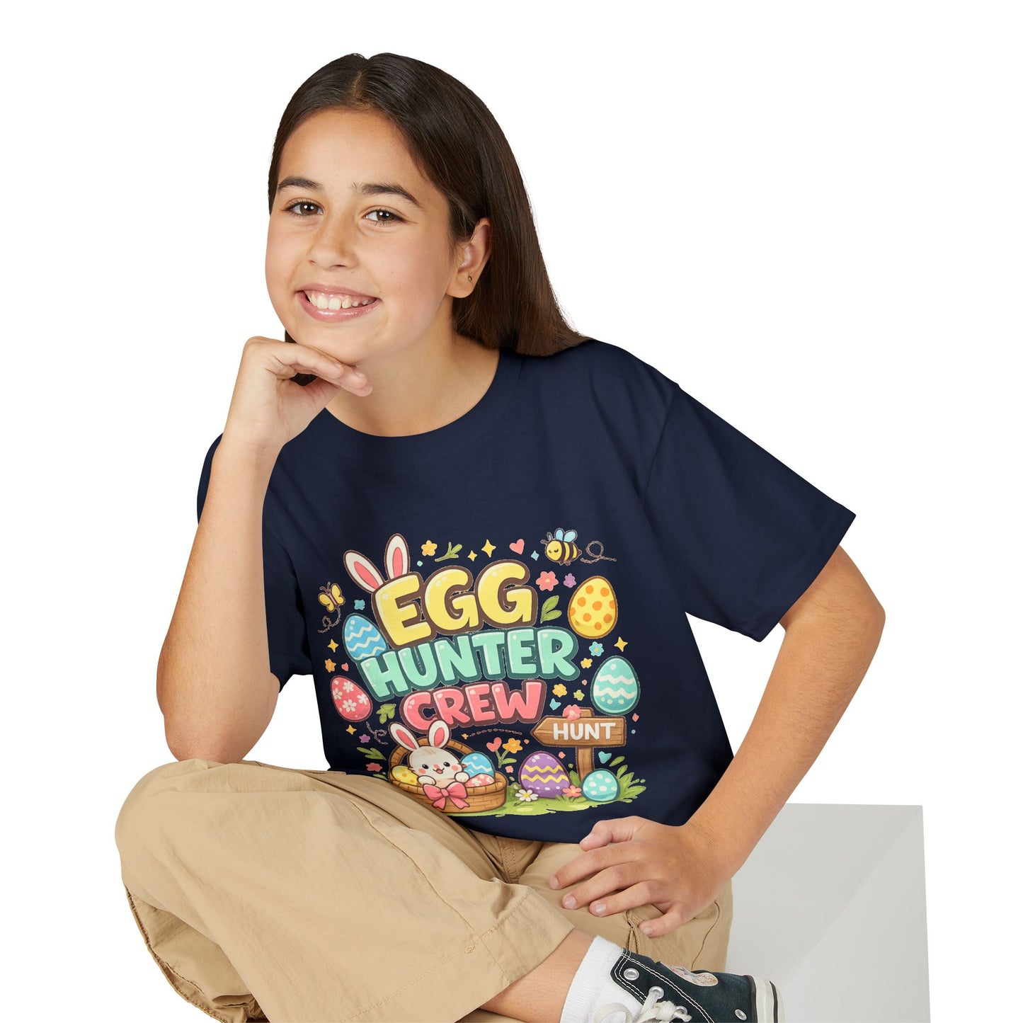 Egg Hunter Crew Youth T-Shirt — Kids Easter Bunny & Egg Hunt Tee