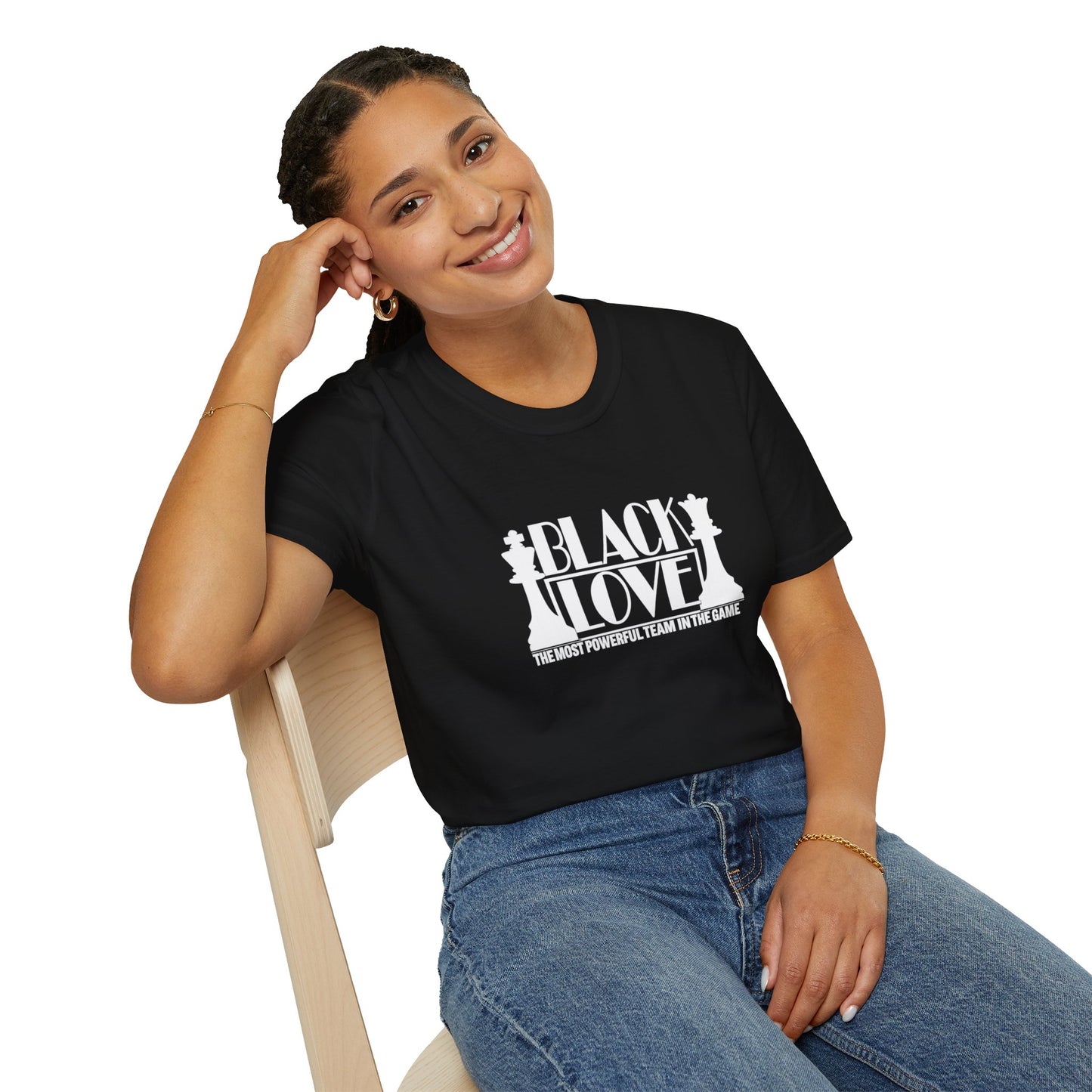 Black Love Chess Tee | "Black Love: A Most Powerful Team in the Game" Graphic T-Shirt