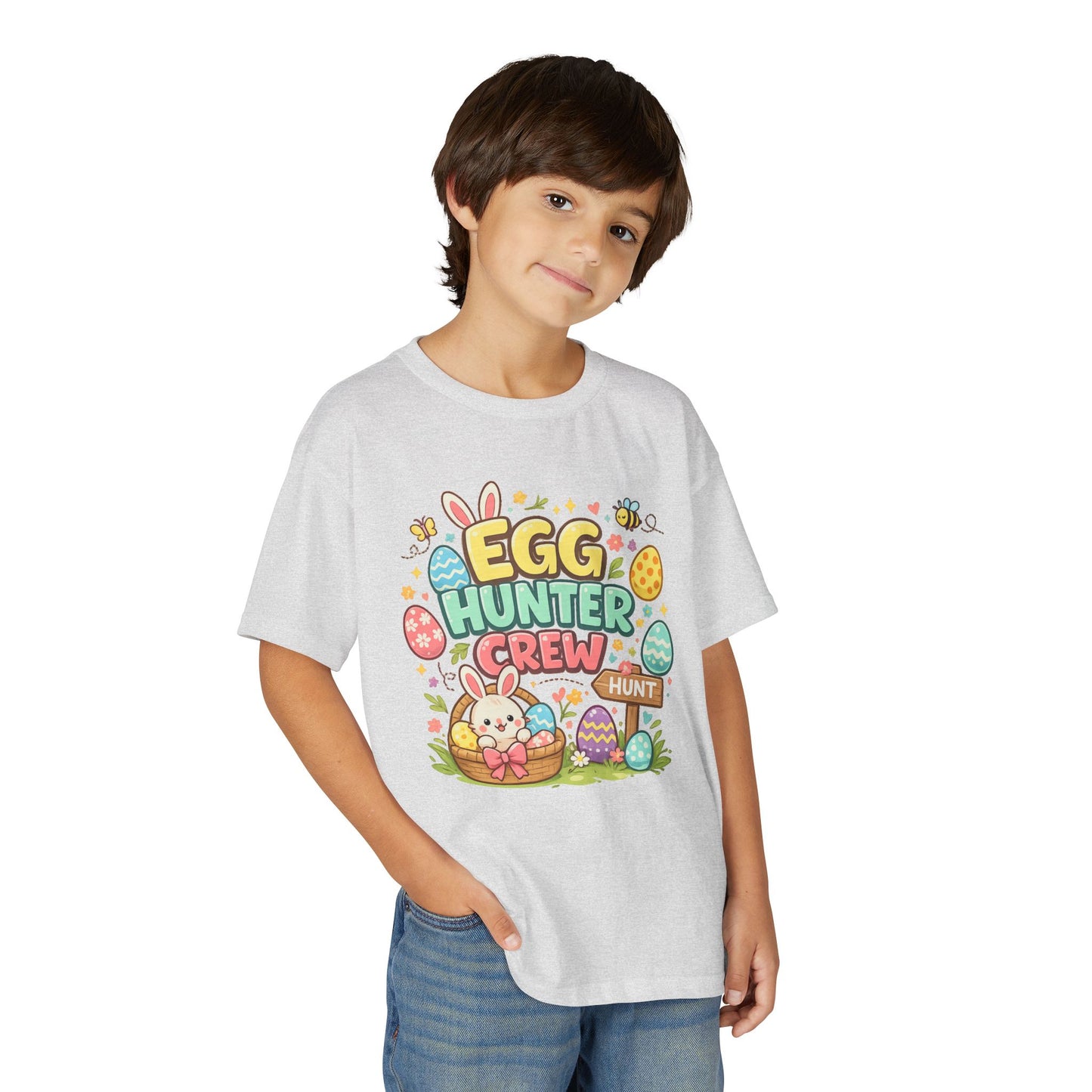 Egg Hunter Crew Youth T-Shirt — Kids Easter Bunny & Egg Hunt Tee