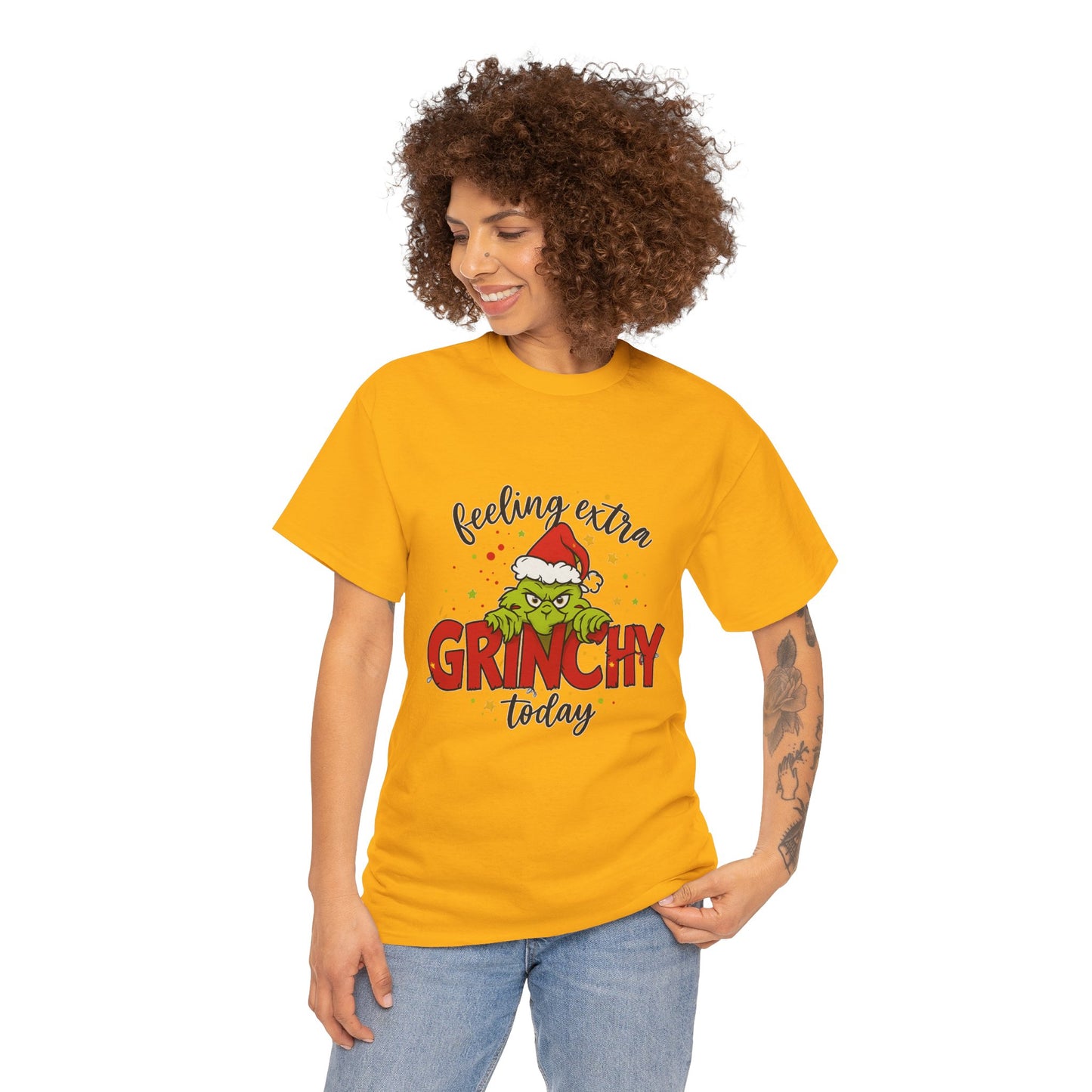 Grinch “Feeling Extra Grinchy Today” Christmas T-Shirt – Funny Holiday Tee