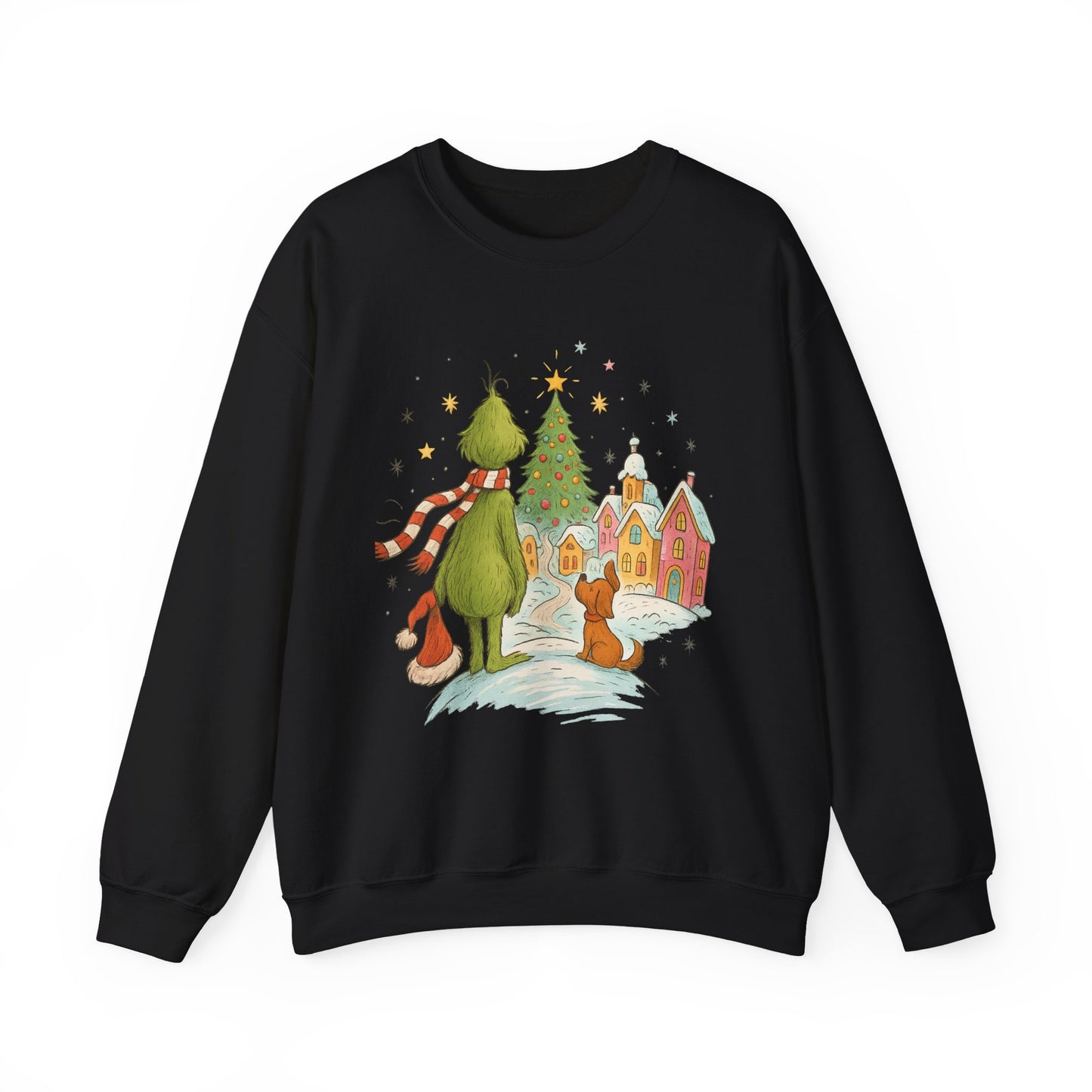 Retro Grinchy Christmas Sweatshirt – Vintage Grinch Holiday Crewneck