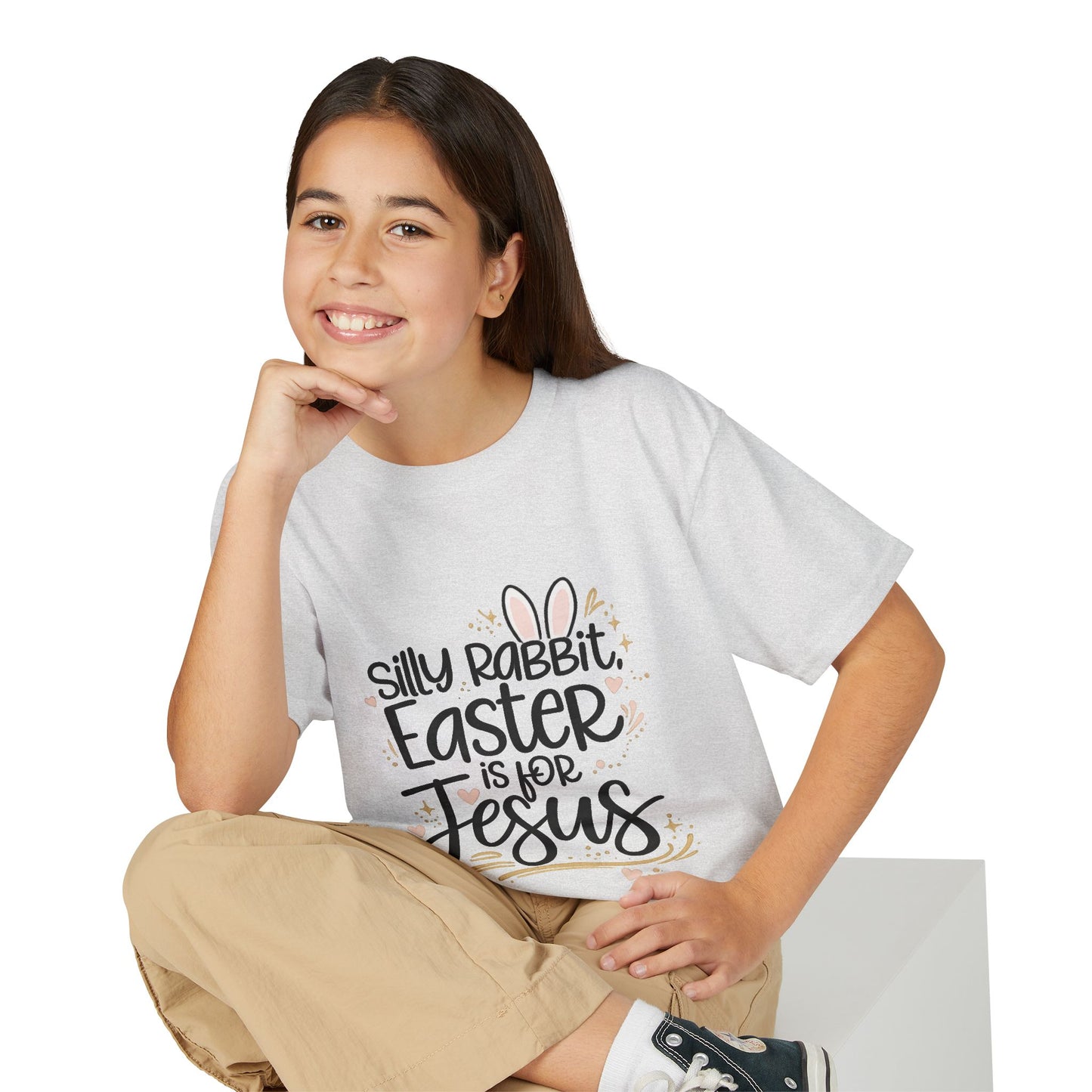Youth Easter Jesus T-Shirt — "Silly Rabbit, Easter is for Jesus" Kids Tee
