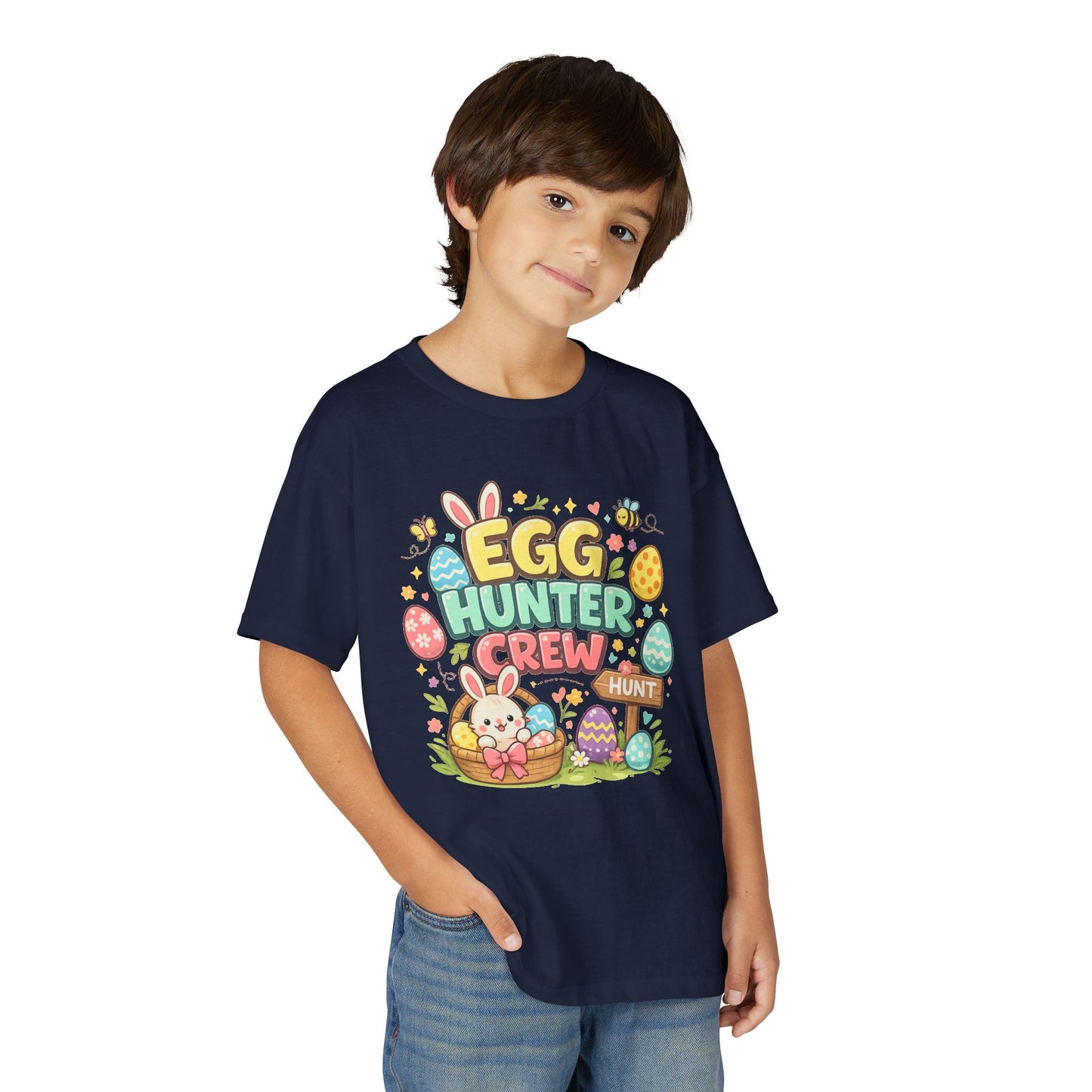 Egg Hunter Crew Youth T-Shirt — Kids Easter Bunny & Egg Hunt Tee