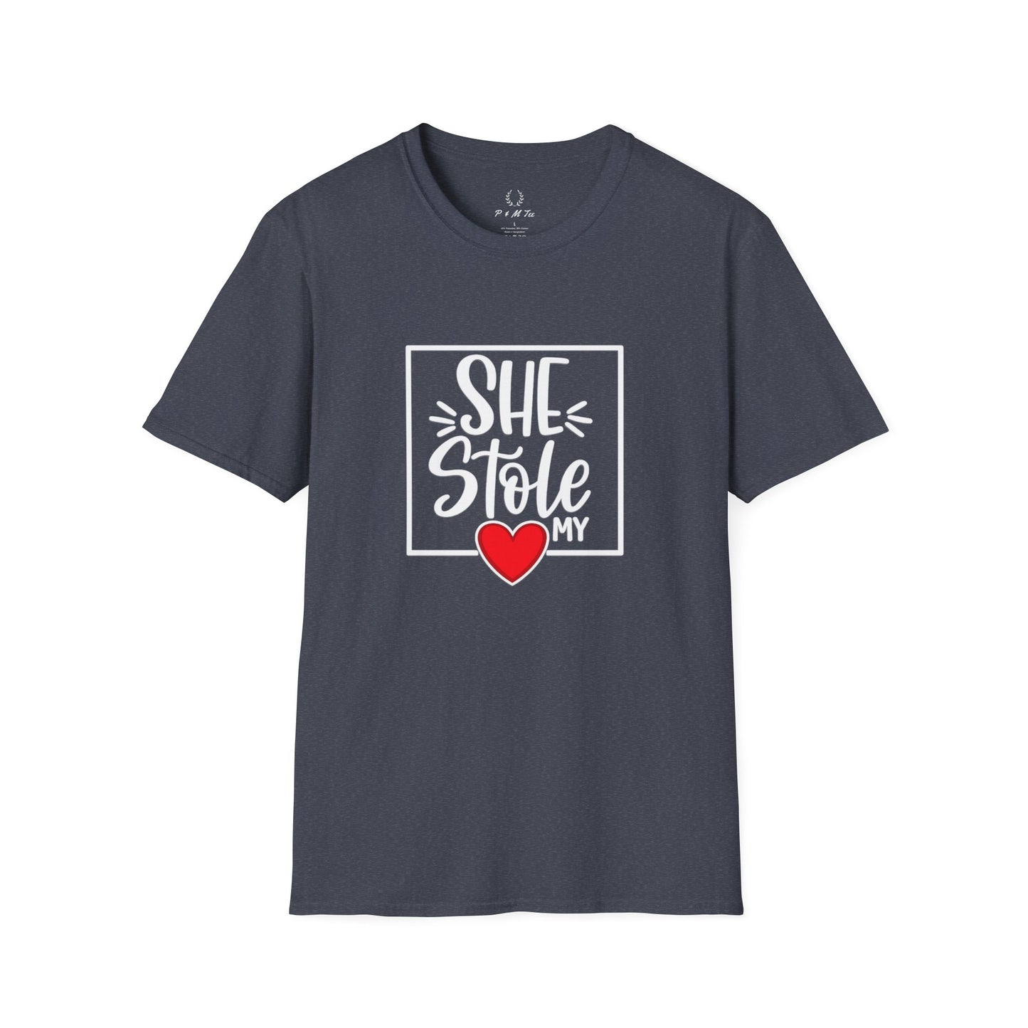 She Stole My Heart T-Shirt | Cute Couples Valentine Tee