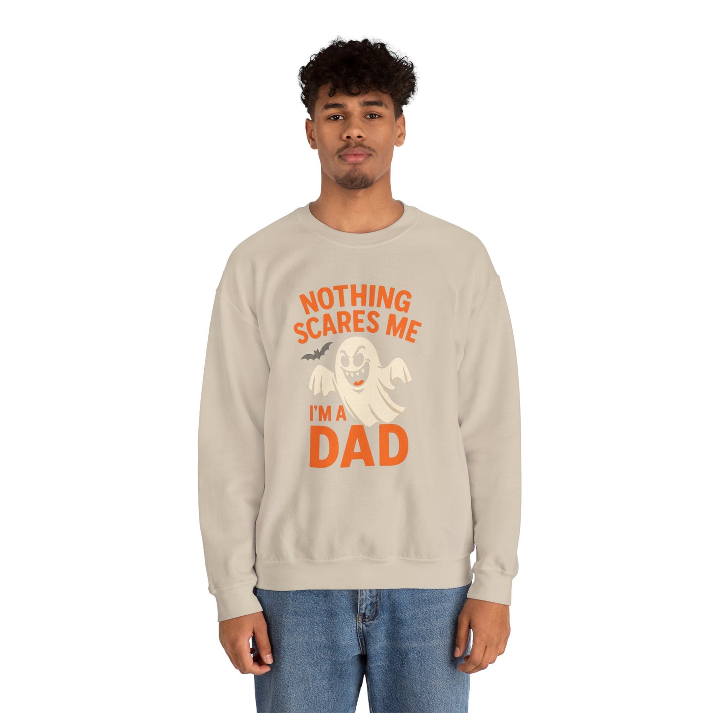 Halloween Dad Sweatshirt | Unisex Crewneck | Funny Ghost Design | Perfect for Halloween | Gift for Dads | Casual Fall Apparel