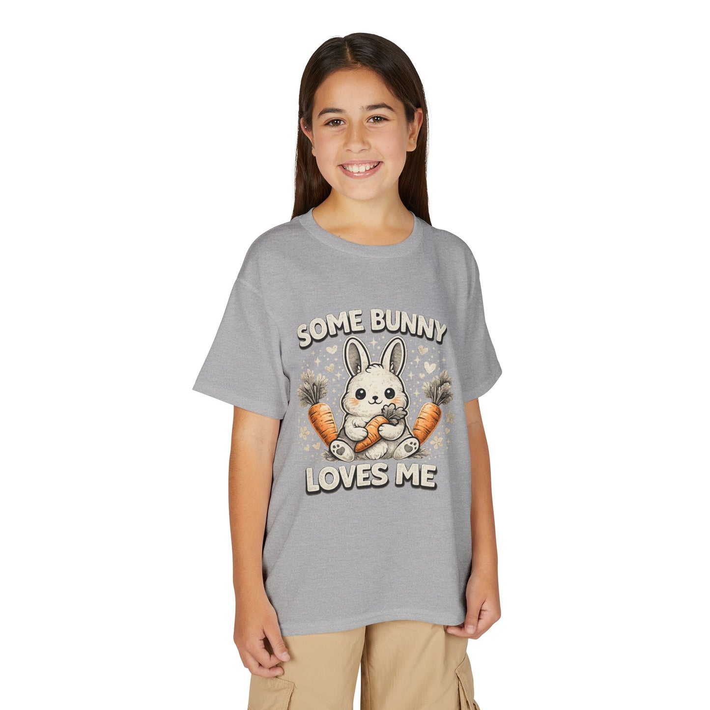 Youth T-Shirt — "Some Bunny Loves Me" Cute Easter Bunny Kids Tee