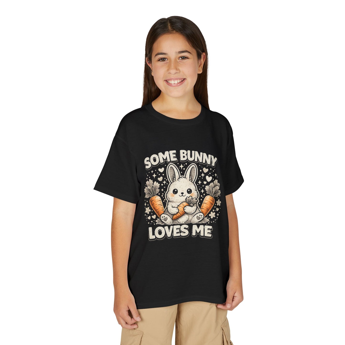 Youth T-Shirt — "Some Bunny Loves Me" Cute Easter Bunny Kids Tee