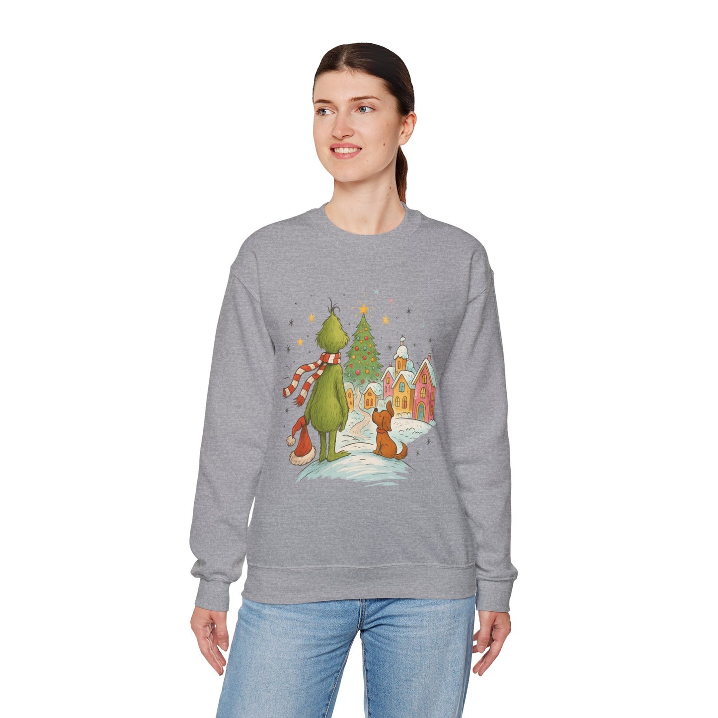 Retro Grinchy Christmas Sweatshirt – Vintage Grinch Holiday Crewneck