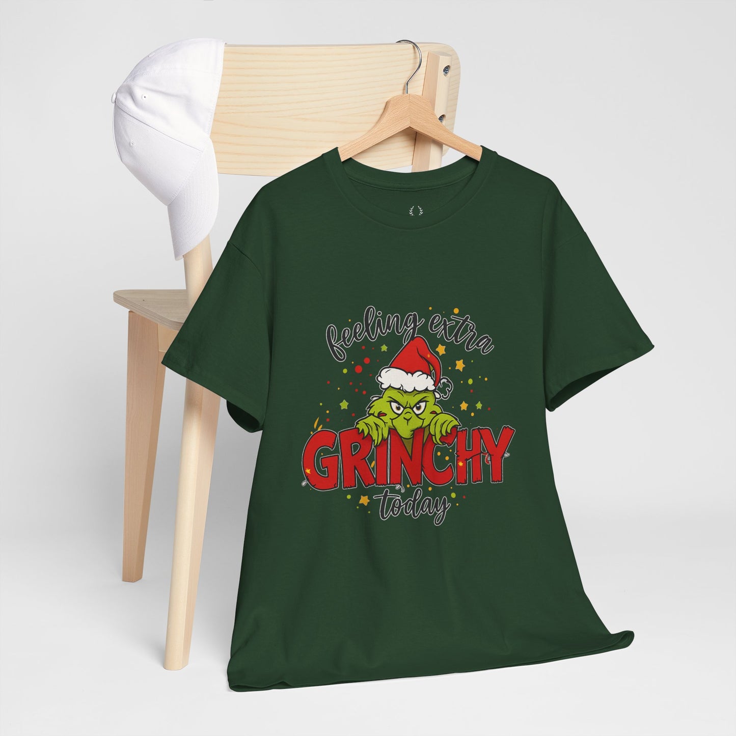 Grinch “Feeling Extra Grinchy Today” Christmas T-Shirt – Funny Holiday Tee