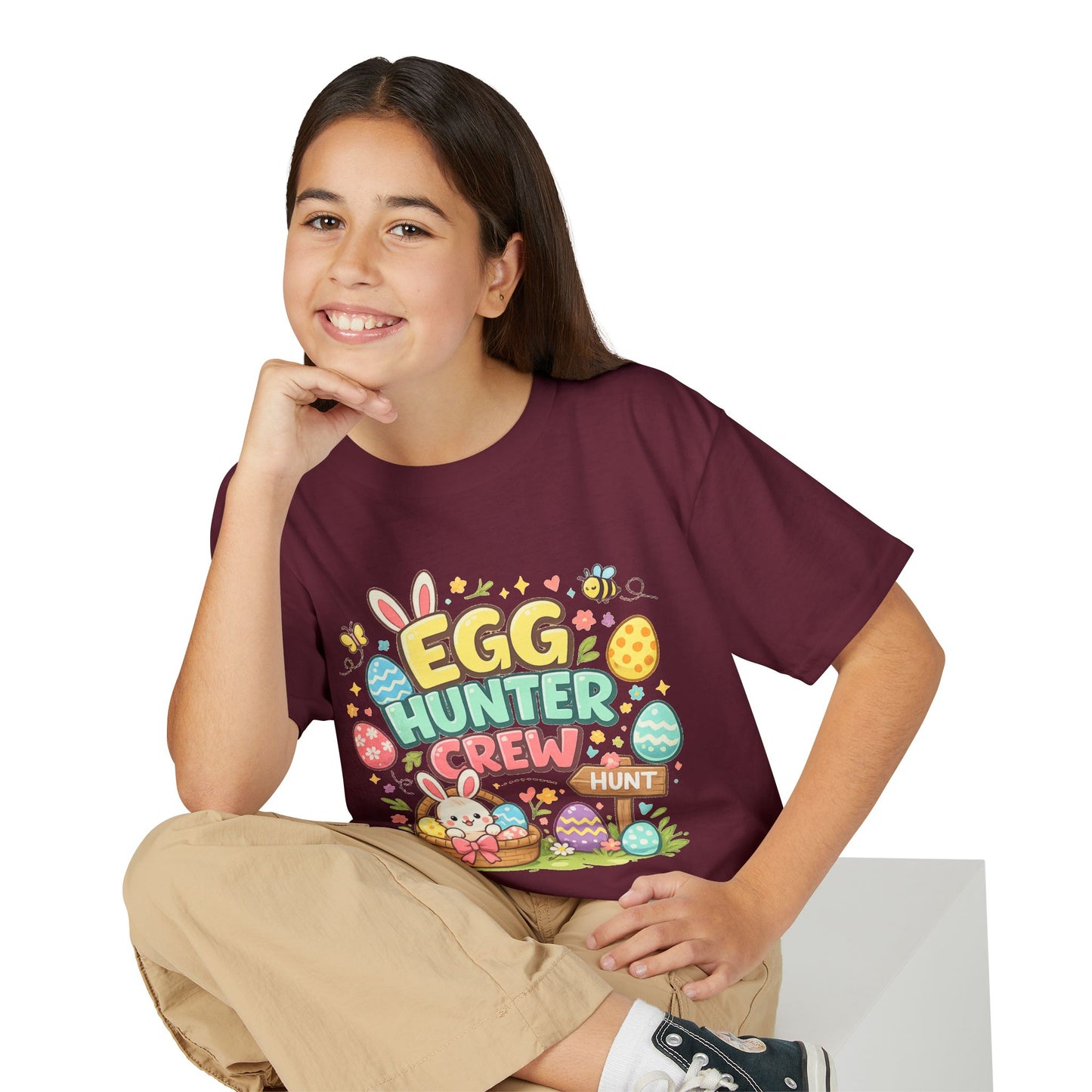 Egg Hunter Crew Youth T-Shirt — Kids Easter Bunny & Egg Hunt Tee