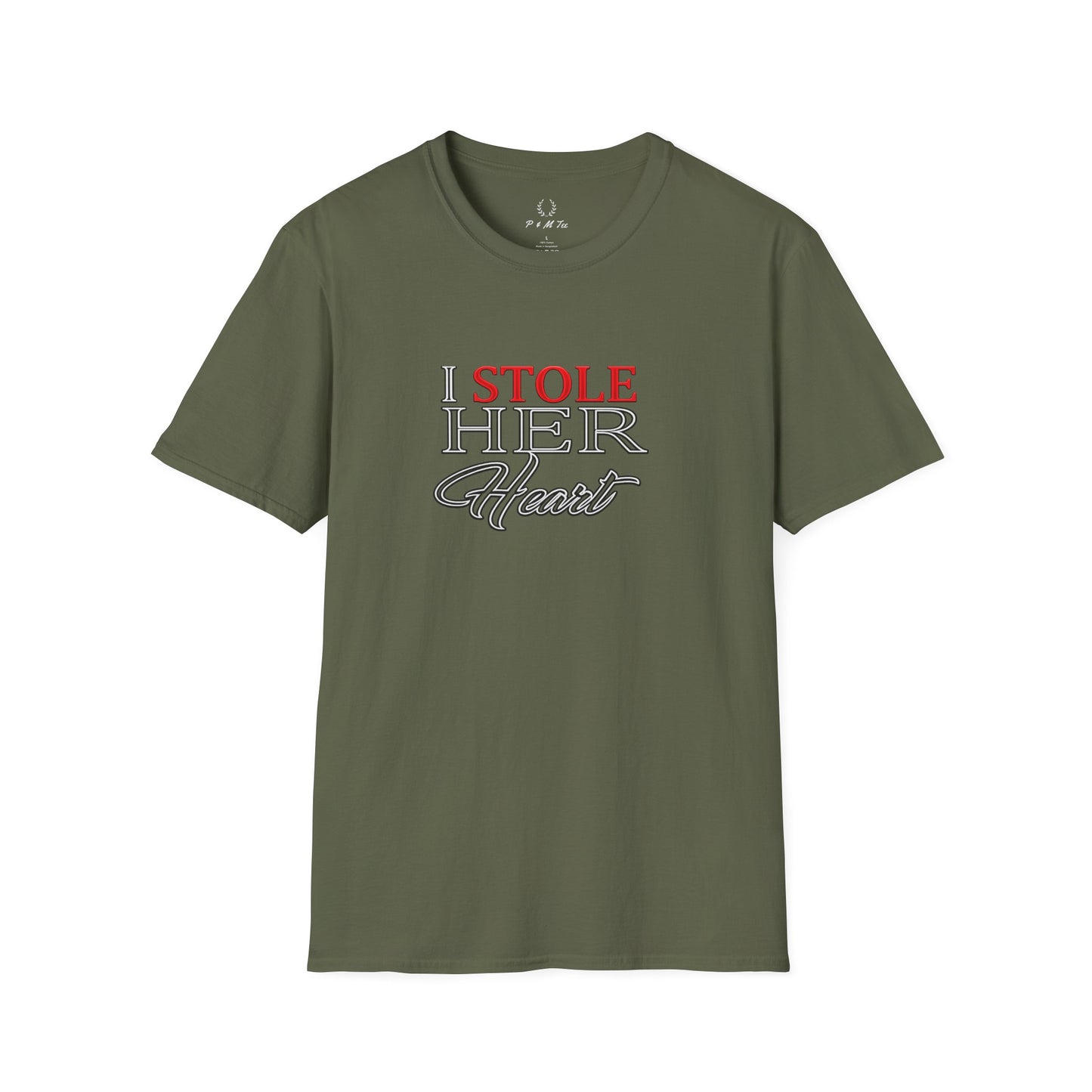 I Stole Her Heart T-Shirt — Romantic Couples Valentine Tee