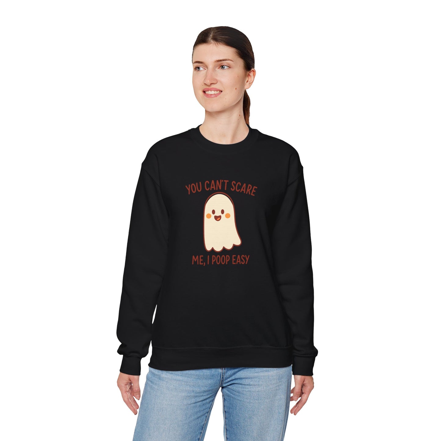 Funny Ghost Sweatshirt | Cozy Crewneck Pullover | Halloween Apparel | Unisex Casual Wear | Fall Pun