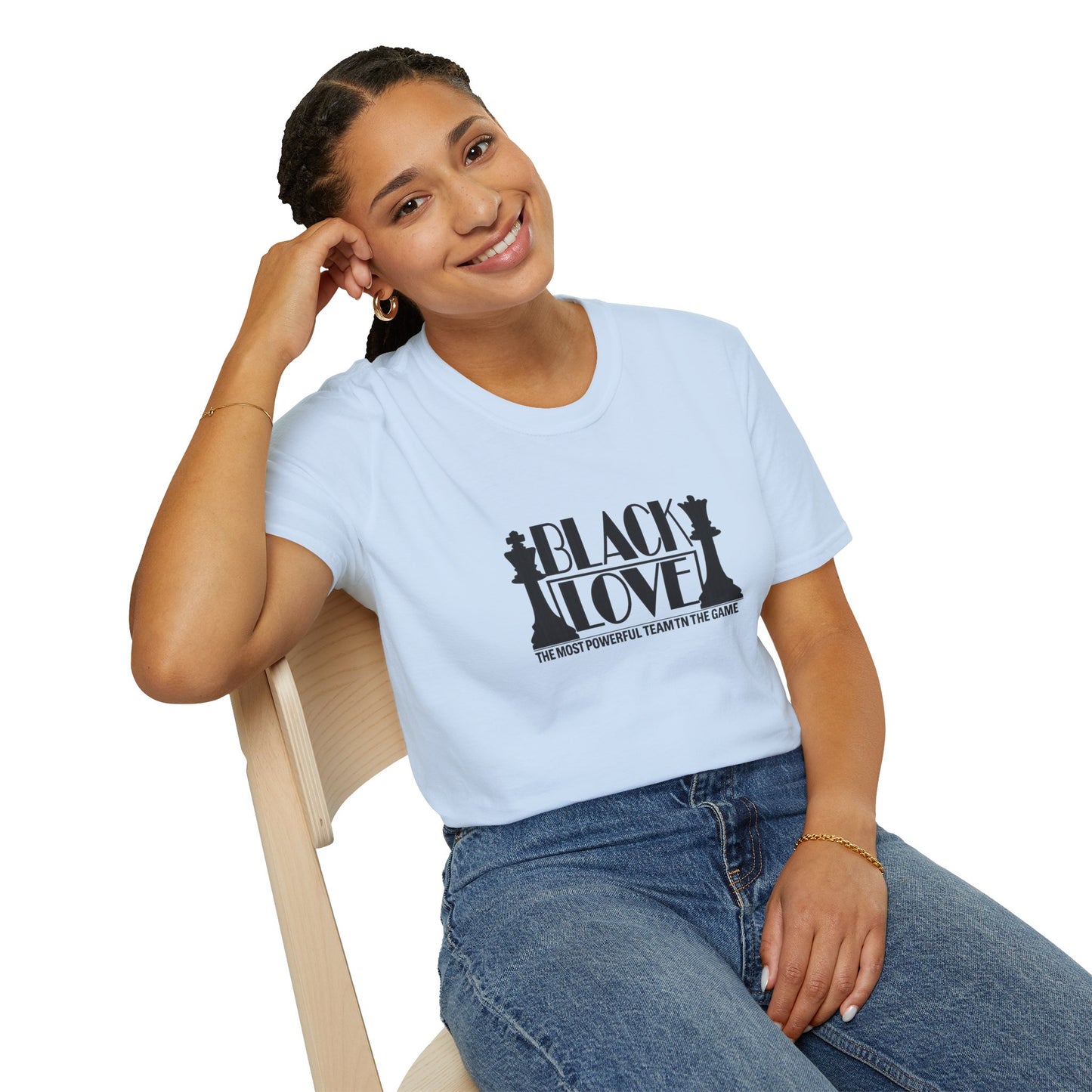 Black Love Chess Tee | "Black Love: A Most Powerful Team in the Game" Graphic T-Shirt