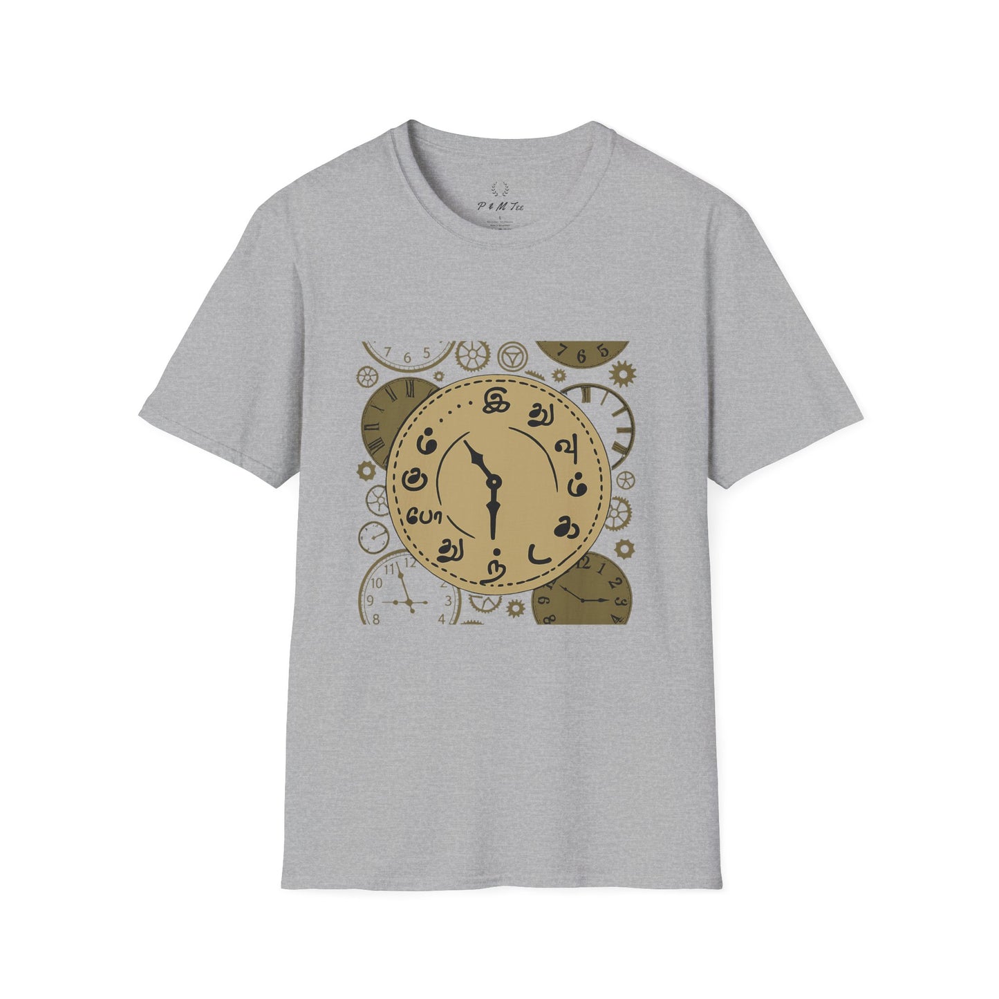 Tamil Motivational Clock T-Shirt | Idhuvum Kadandhu Pogum Tee | Vintage Unisex Graphic Tee for Positive Quotes, Daily Wear & Gifts