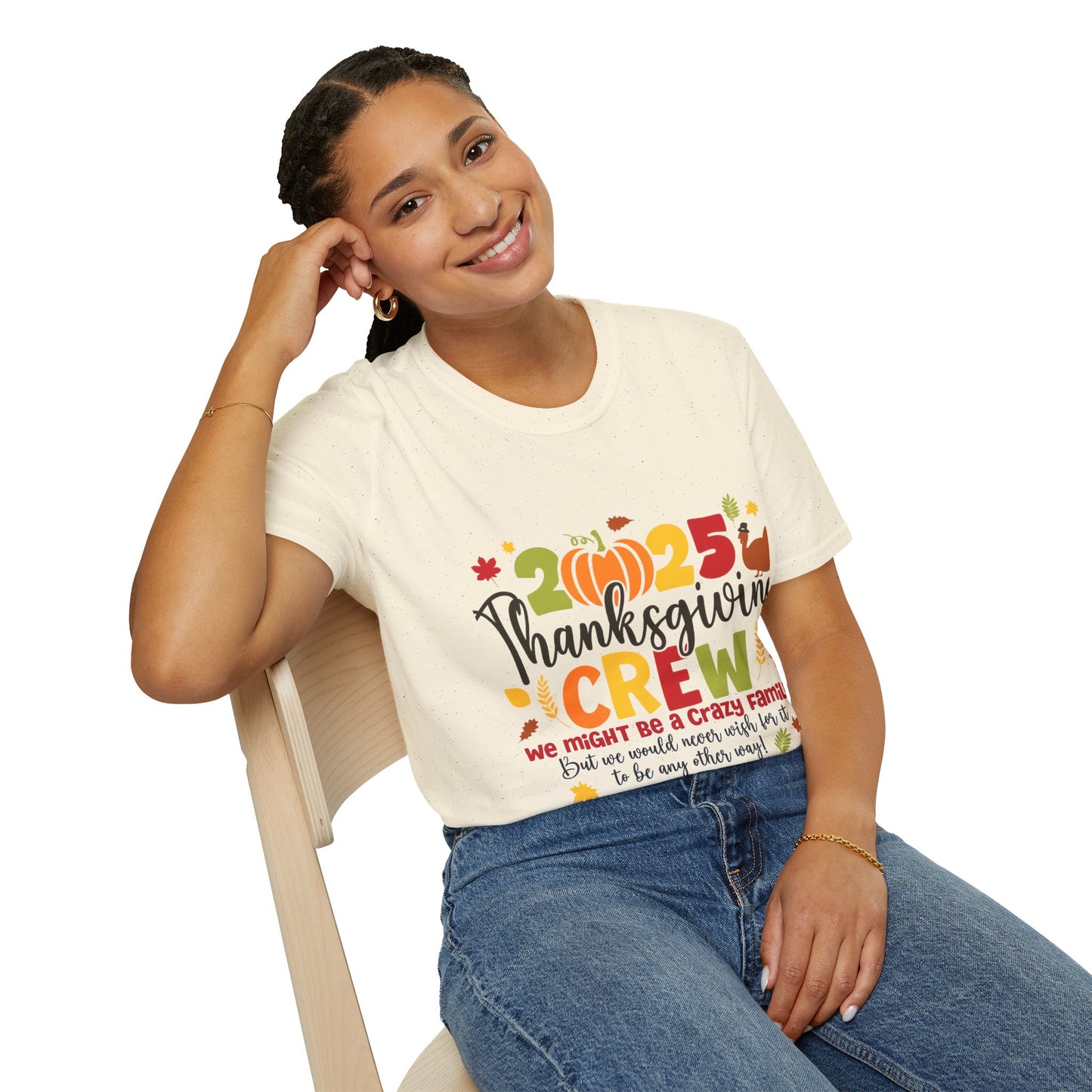 Thanksgiving 2025 Shirt | Family Thanksgiving Crew Tee | Funny Holiday Matching Outfit | Fall Pumpkin Turkey T-Shirt