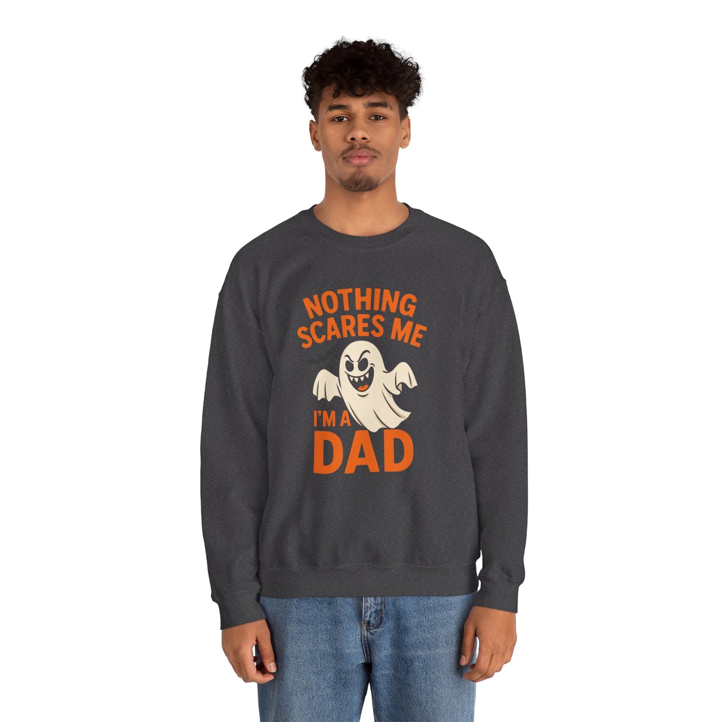 Halloween Dad Sweatshirt | Unisex Crewneck | Funny Ghost Design | Perfect for Halloween | Gift for Dads | Casual Fall Apparel