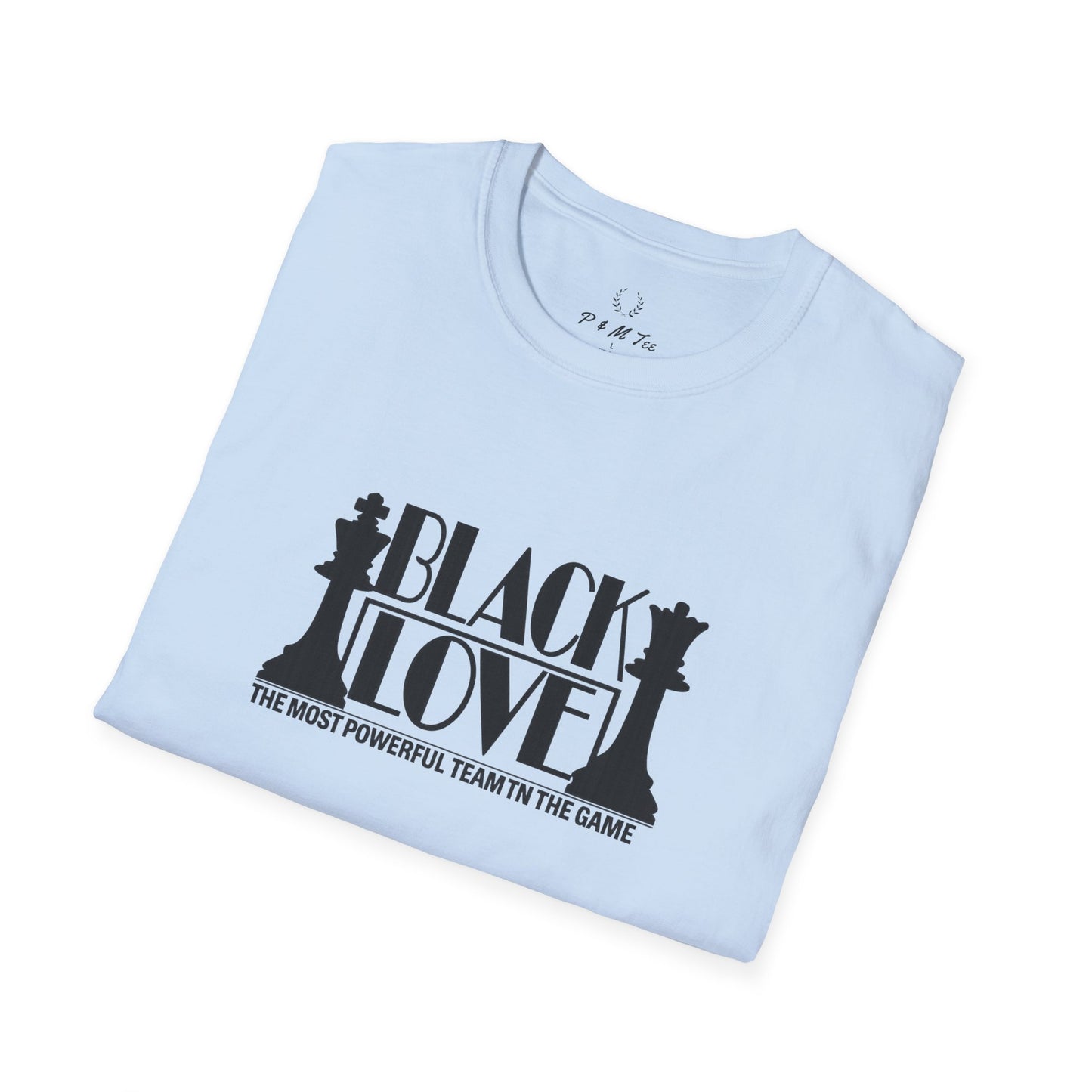 Black Love Chess Tee | "Black Love: A Most Powerful Team in the Game" Graphic T-Shirt