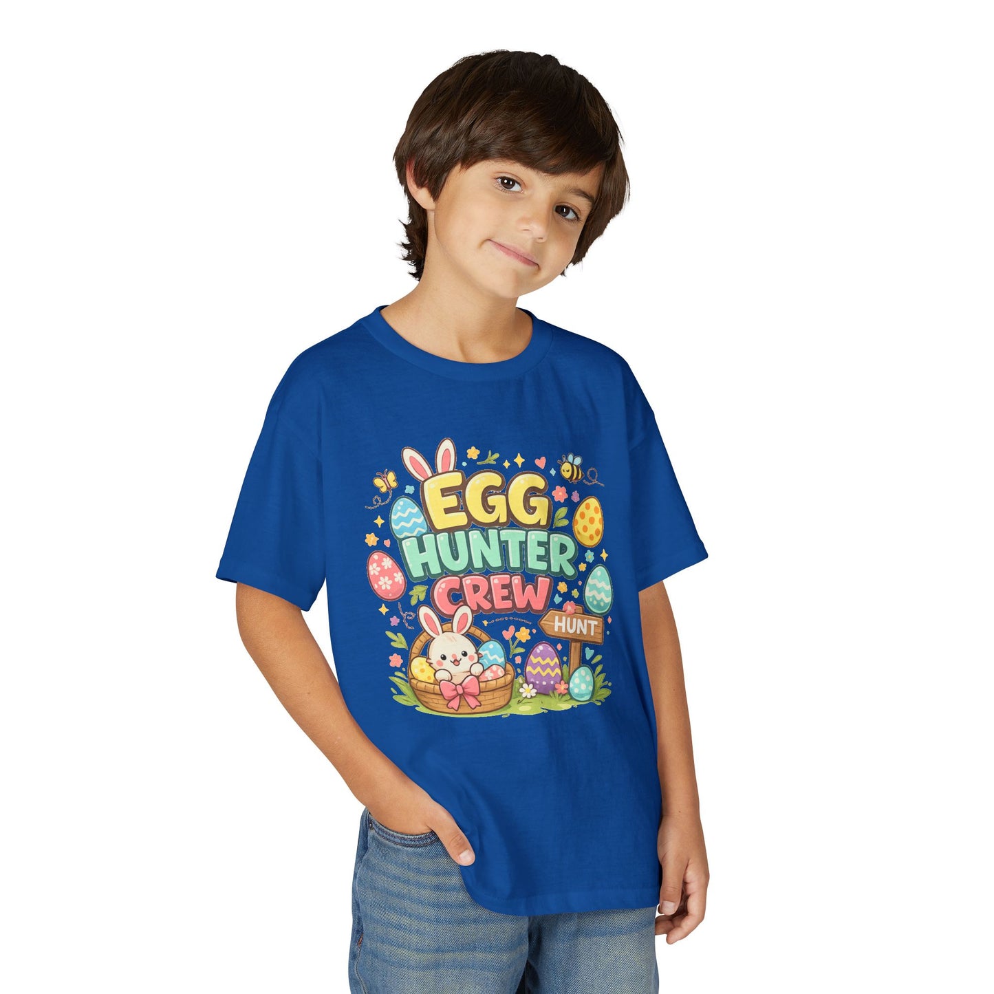 Egg Hunter Crew Youth T-Shirt — Kids Easter Bunny & Egg Hunt Tee