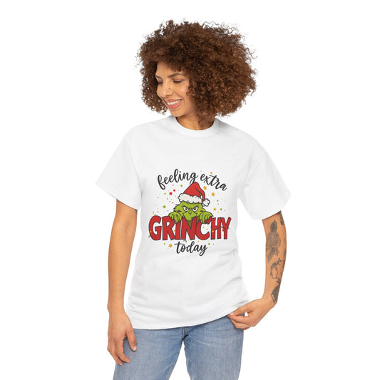 Grinch “Feeling Extra Grinchy Today” Christmas T-Shirt – Funny Holiday Tee