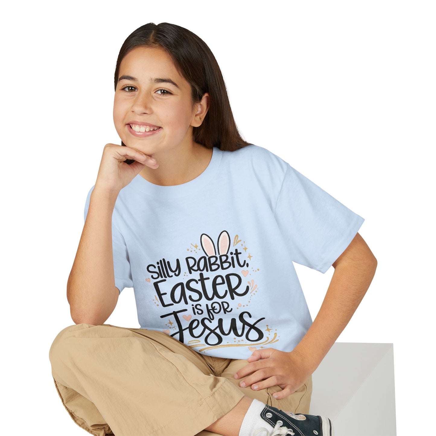 Youth Easter Jesus T-Shirt — "Silly Rabbit, Easter is for Jesus" Kids Tee