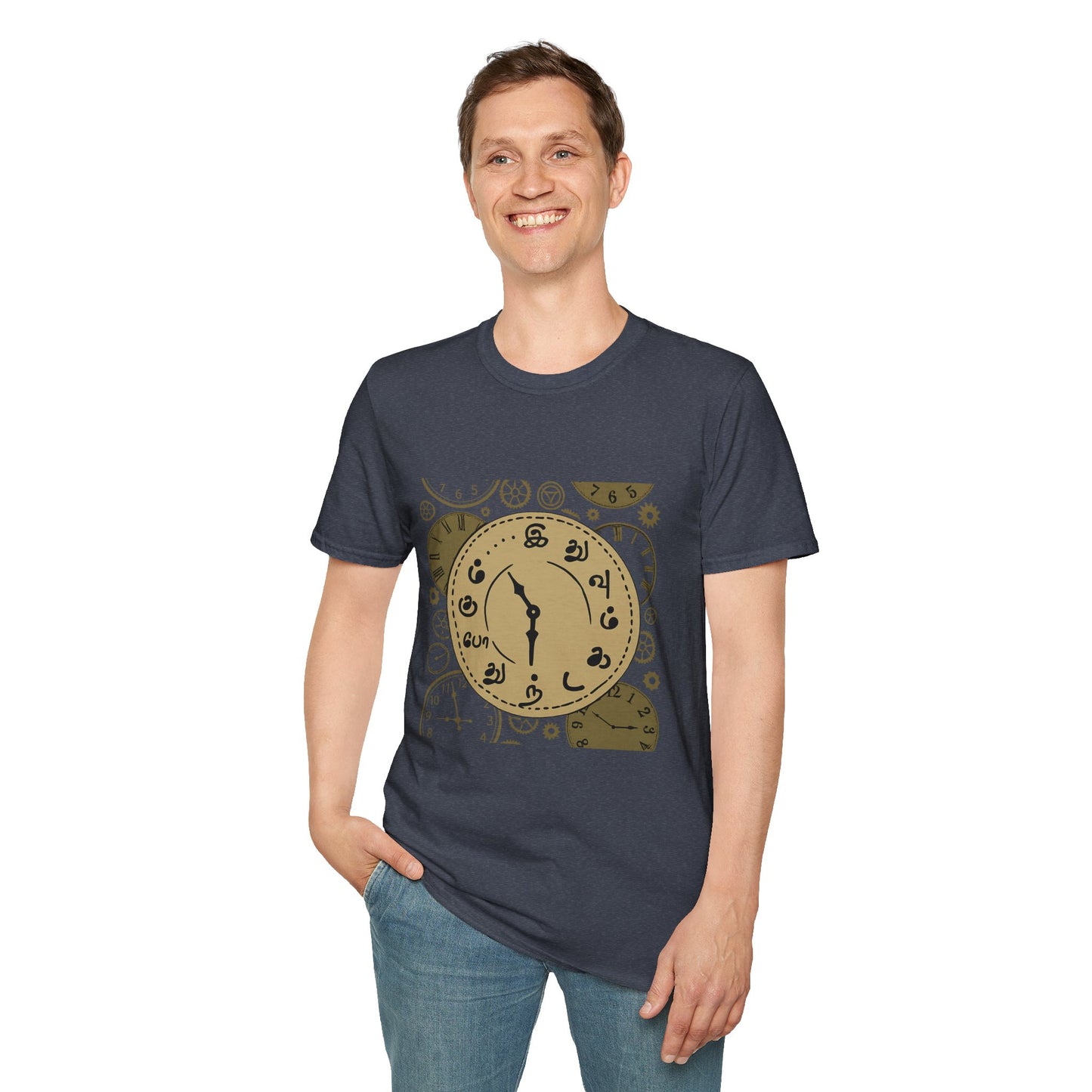 Tamil Motivational Clock T-Shirt | Idhuvum Kadandhu Pogum Tee | Vintage Unisex Graphic Tee for Positive Quotes, Daily Wear & Gifts