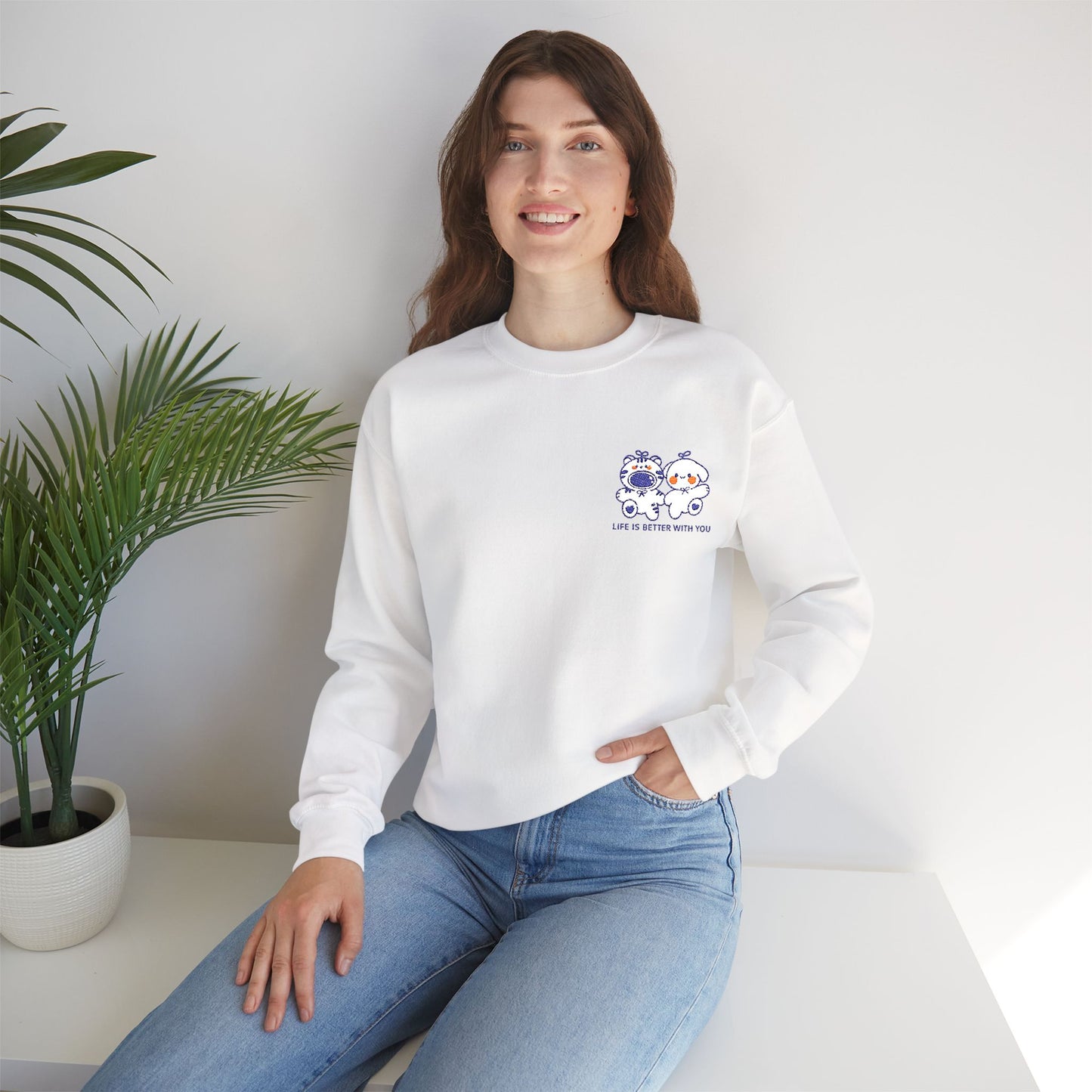 Crewneck Sweatshirt - Better Together Cute Companion