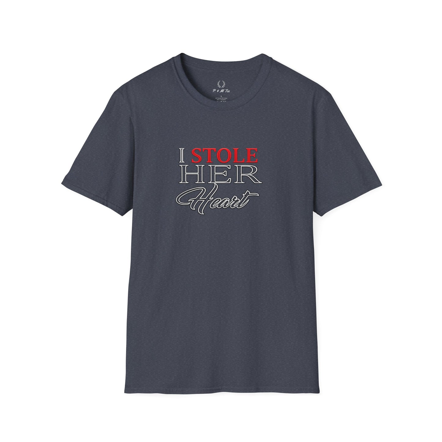 I Stole Her Heart T-Shirt — Romantic Couples Valentine Tee