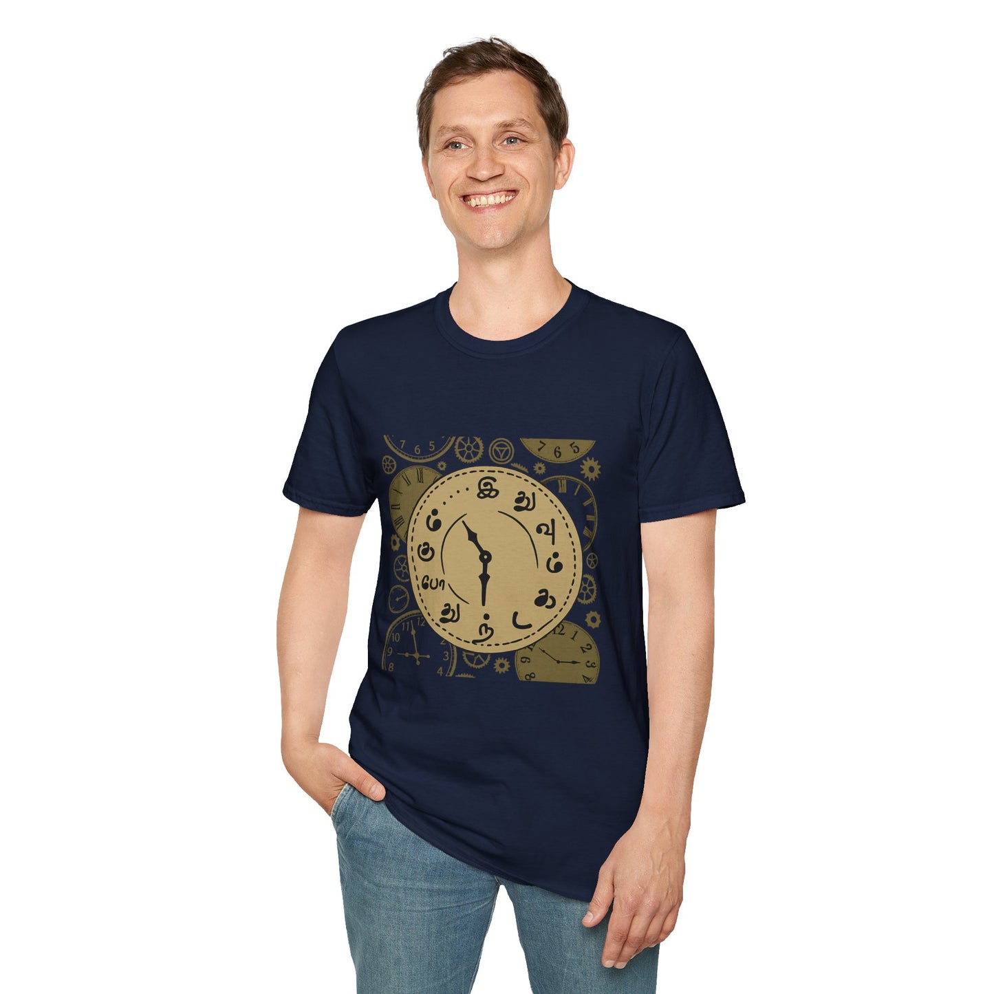 Tamil Motivational Clock T-Shirt | Idhuvum Kadandhu Pogum Tee | Vintage Unisex Graphic Tee for Positive Quotes, Daily Wear & Gifts