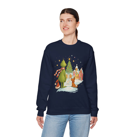 Retro Grinchy Christmas Sweatshirt – Vintage Grinch Holiday Crewneck